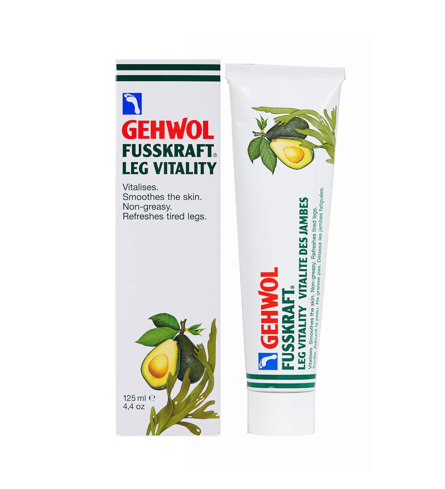 Gehwol Fusskraft Leg Vitality 125 ml - Non-Greasy Foot & Leg Cream for Preventing Dry Skin | Buy Internationally - Buy Online on SooperMarket.com