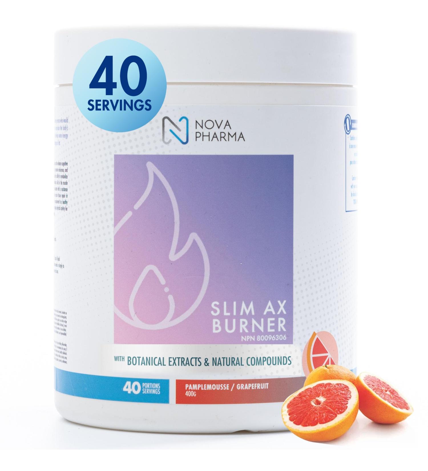Nova Pharma Pre Workout Powder - Garcinia Cambogia - L Carnitine Supplement - Chromium Supplement - 40 Servings (Grapefruit) - Buy Online on SooperMarket.com