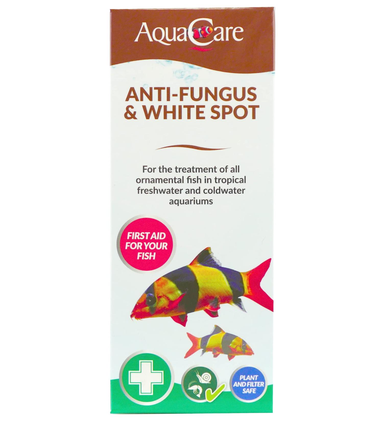 AquaCare Anti-Fungus & White Spot 250ml - Effective Aquarium Treatment - Buy Online on SooperMarket.com