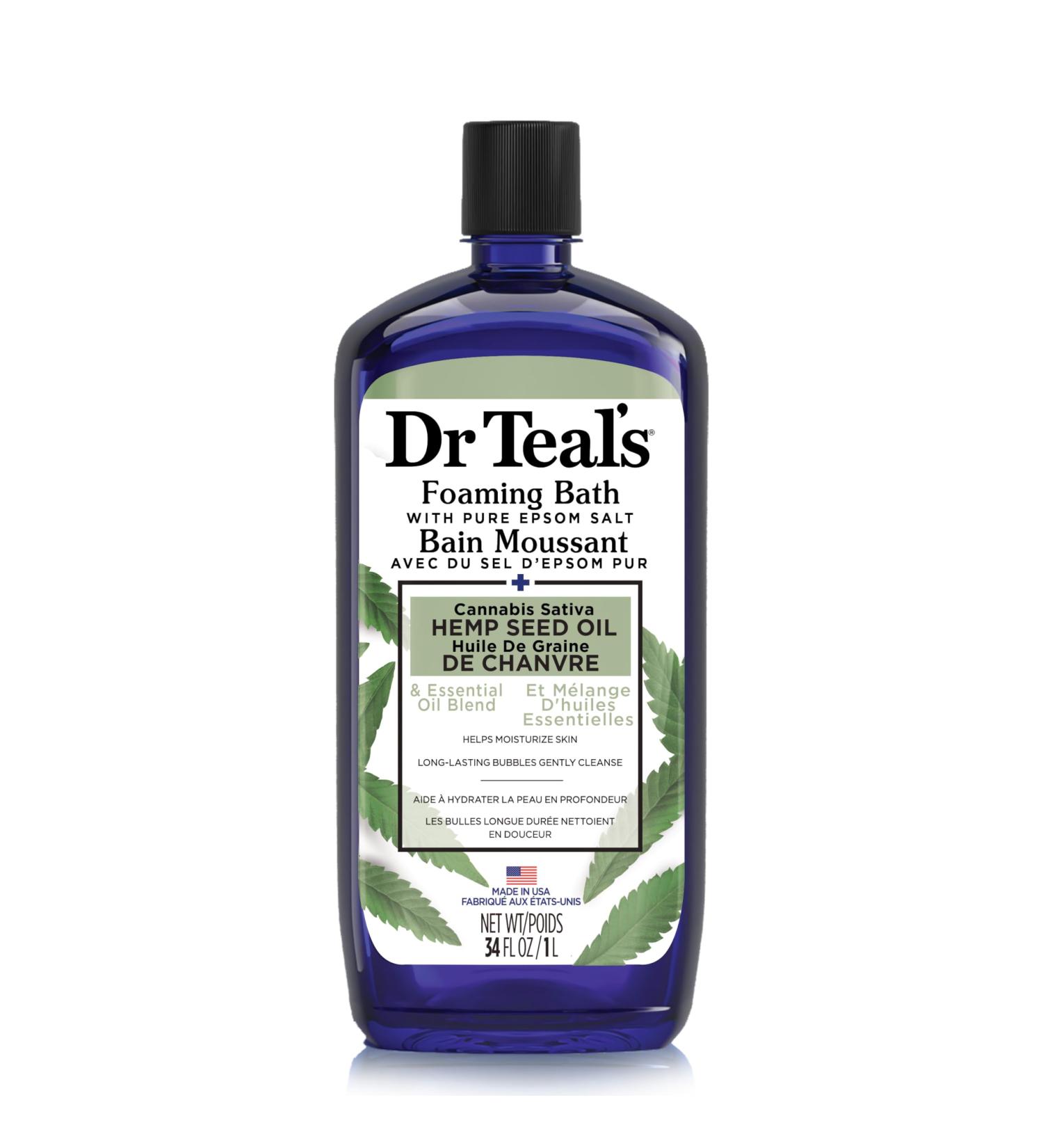 Dr Teal's Hemp Seed Oil Foaming Bath - Relax and Rejuvenate - Buy Online on SooperMarket.com