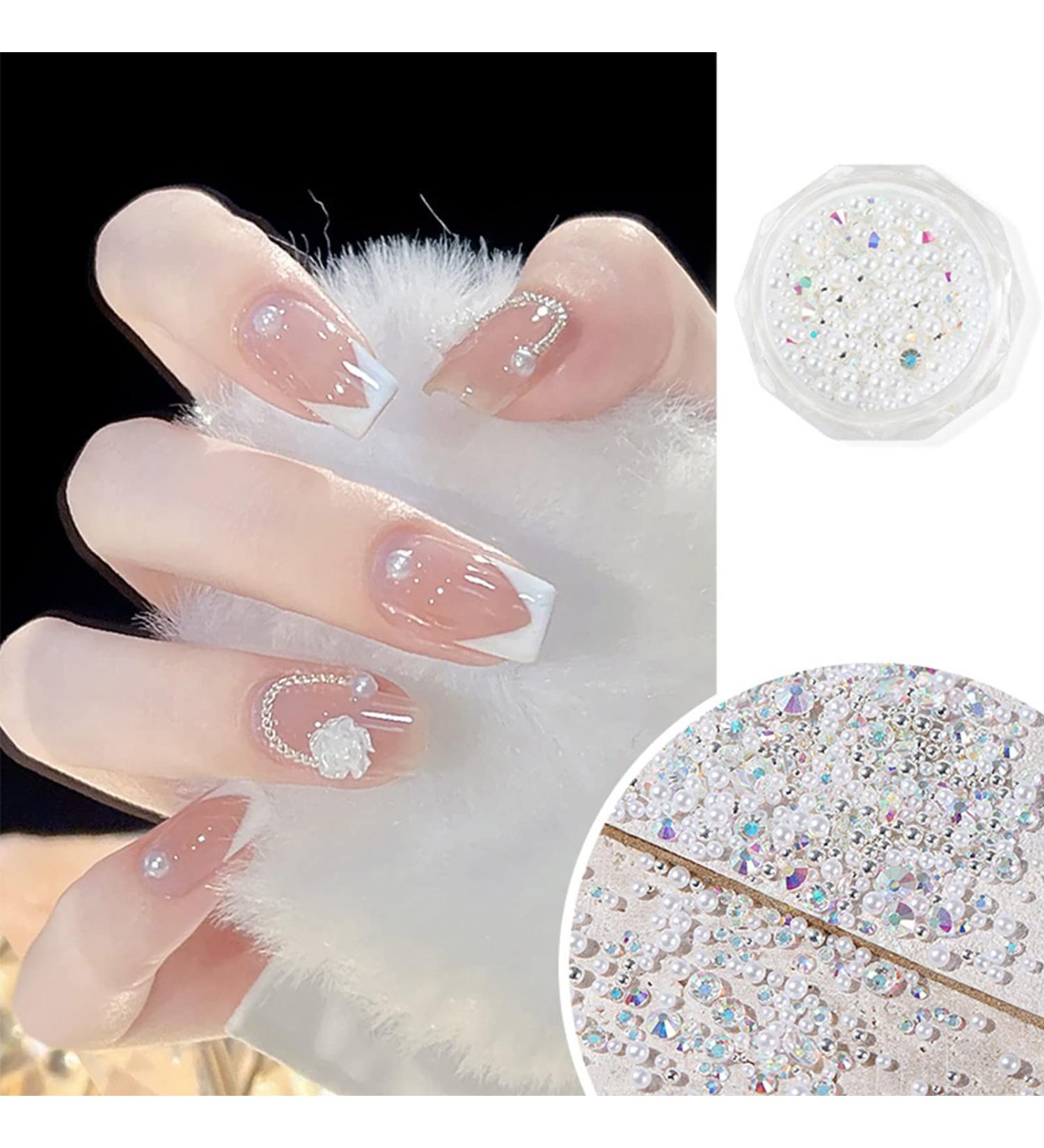 Pearl Mixed Flower Camellia Nail Art Set 3D Nail Art Supplies Nail Tip Nail Glitter Acrylic Nail Art Decorations Nail Art Jewelry 3d Flower Nail Nail Art Kit Nail Art Gems Kit Illusion pearl and s - Buy Online on SooperMarket.com