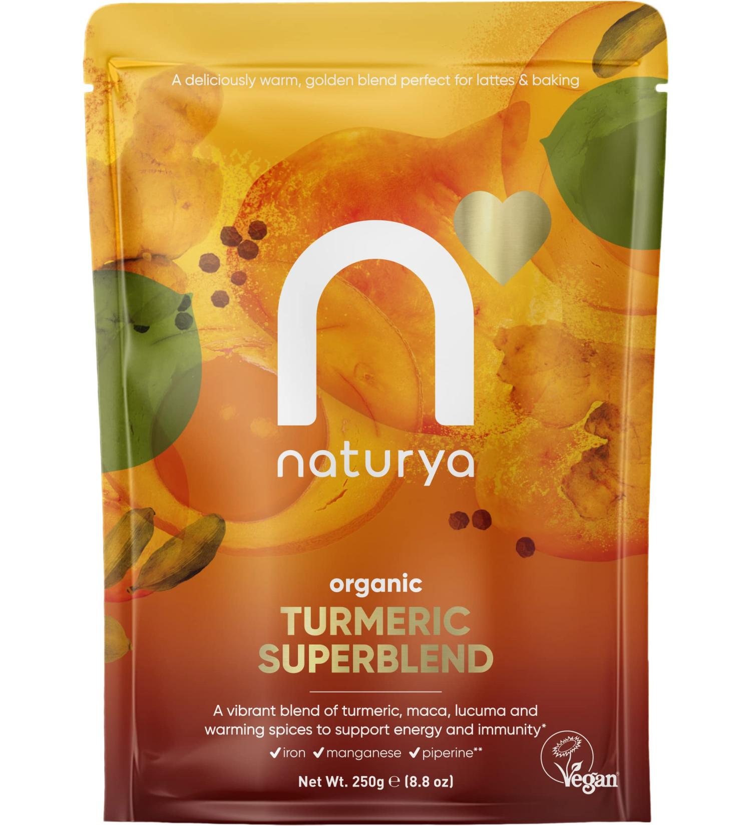 Naturya Organic Turmeric Superblend Powder 250g - Natural and Organic Turmeric Blend - Buy Online on SooperMarket.com