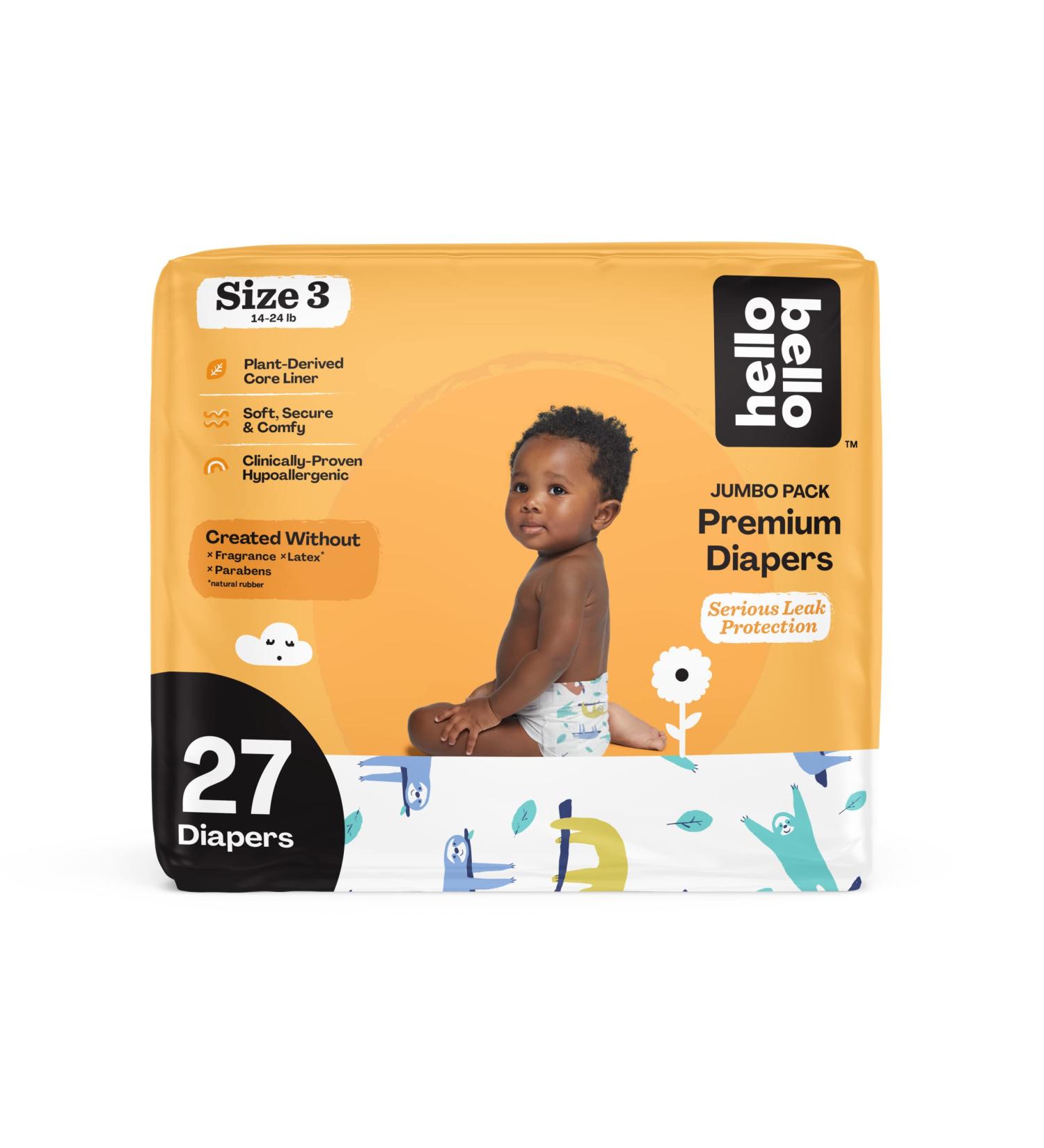 Hello Bello Baby Diapers - Size 3 - Sleepy Sloths - Pack of 27 - Buy Online on SooperMarket.com