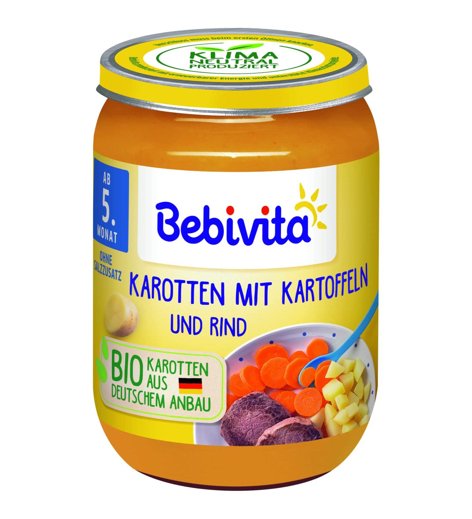 Bebivita menus from the 6th month Mashed potatoes with vegetables and minced meat (6x190g) medium