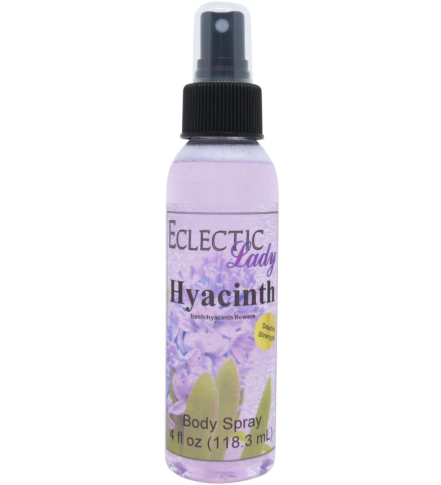 Hyacinth Body Spray (Double Strength) 4 ounces Body Mist for Women with Clean Light & Gentle Fragrance Long Lasting Perfume with Comforting Scent for Men & Women Cologne with Soft Subtle Aroma 4 Fluid Ounces (Double Strength) - Buy Online on SooperMarket.com