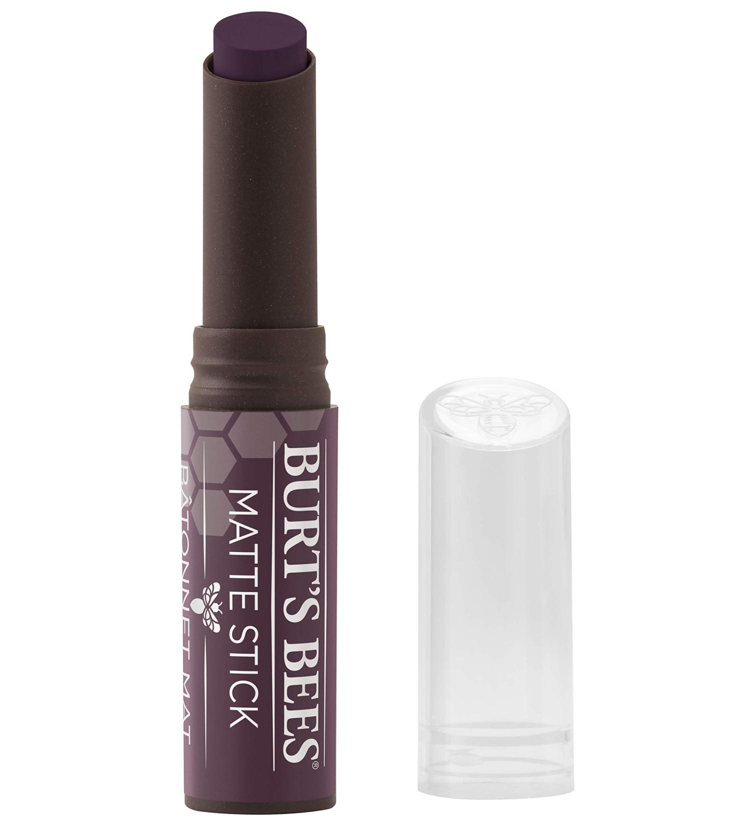 Burt's Bees Matte Lipstick in Puddle of Plum 0.07 oz - Long-lasting Color with Natural Ingredients - Buy Online on SooperMarket.com