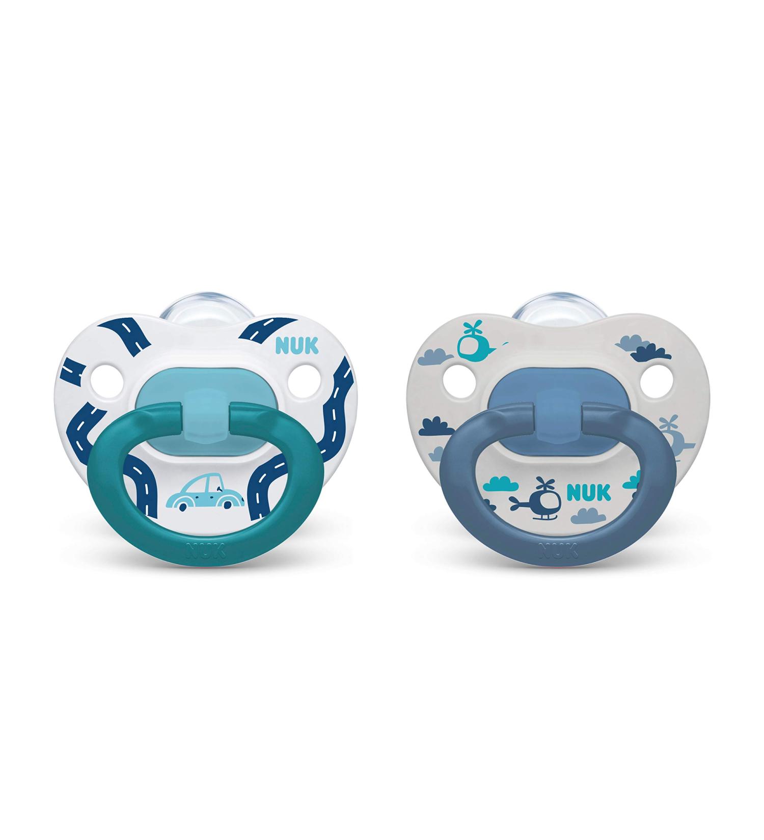 NUK Orthodontic Pacifiers Blue 18-36 Months - Pack of 2 - Buy Online on SooperMarket.com
