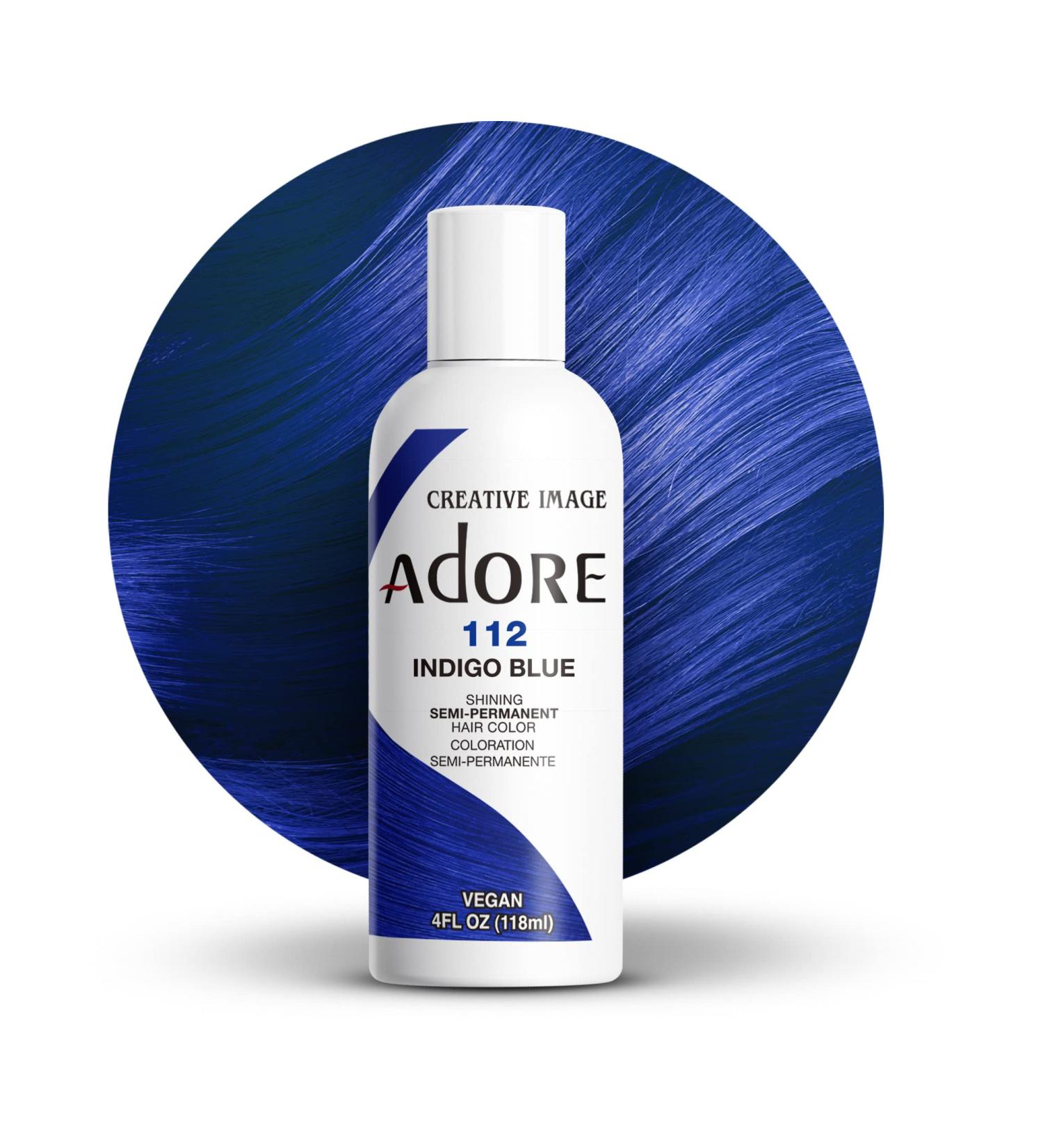 Adore Vegan/Cruelty-Free Hair Dye - 112 Indigo Blue 4 Fl Oz (Pack of 1) - Buy Online on SooperMarket.com