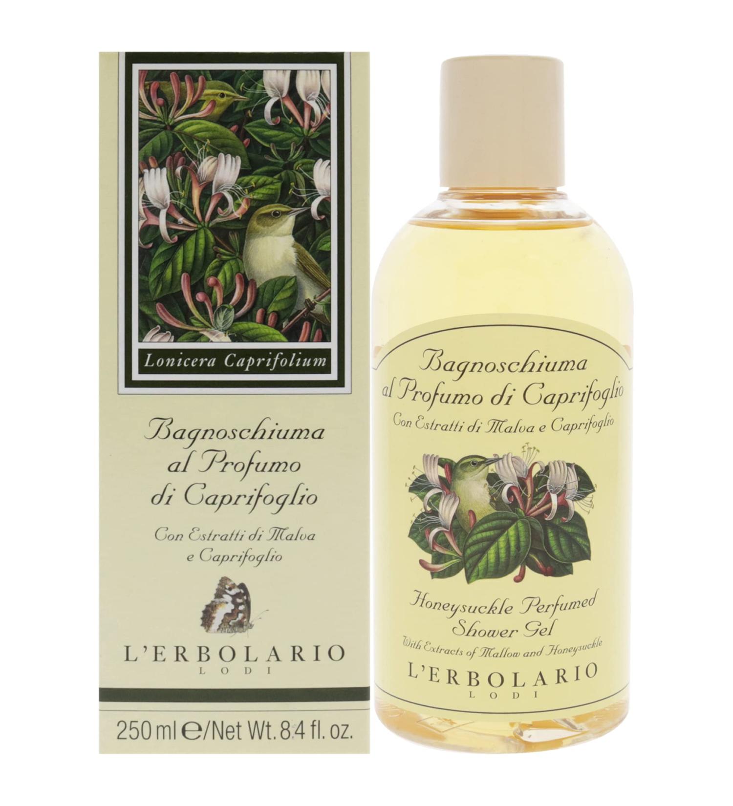 L'Erbolario Honeysuckle Perfumed Shower Gel - 8.4 oz Unisex Body Wash - Buy Online on SooperMarket.com