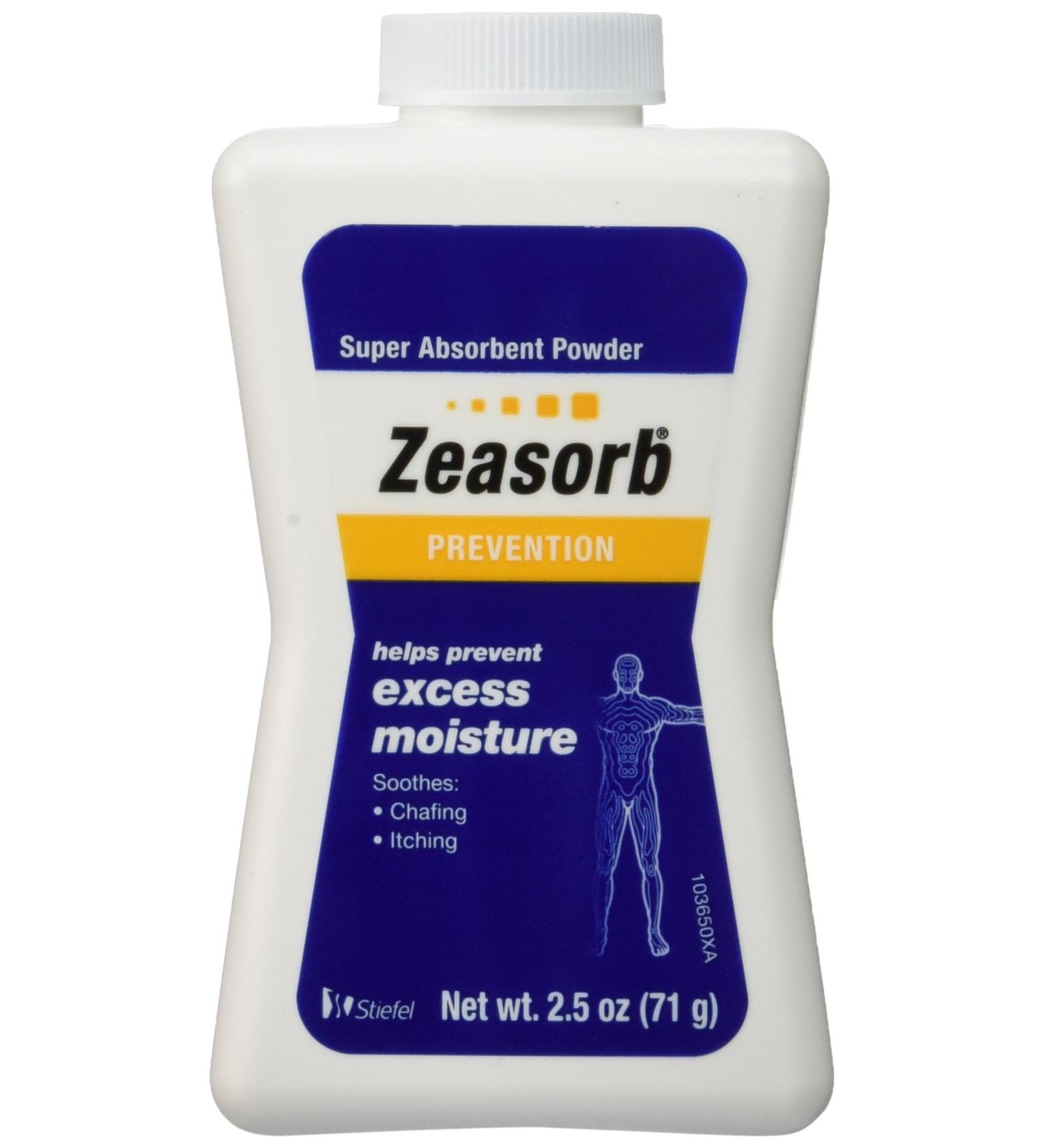 Zeasorb Super Absorbent Powder 2.5 oz (70.9 g) - Pack of 6 | Fast-Acting Moisture Control Solution - Buy Online on SooperMarket.com