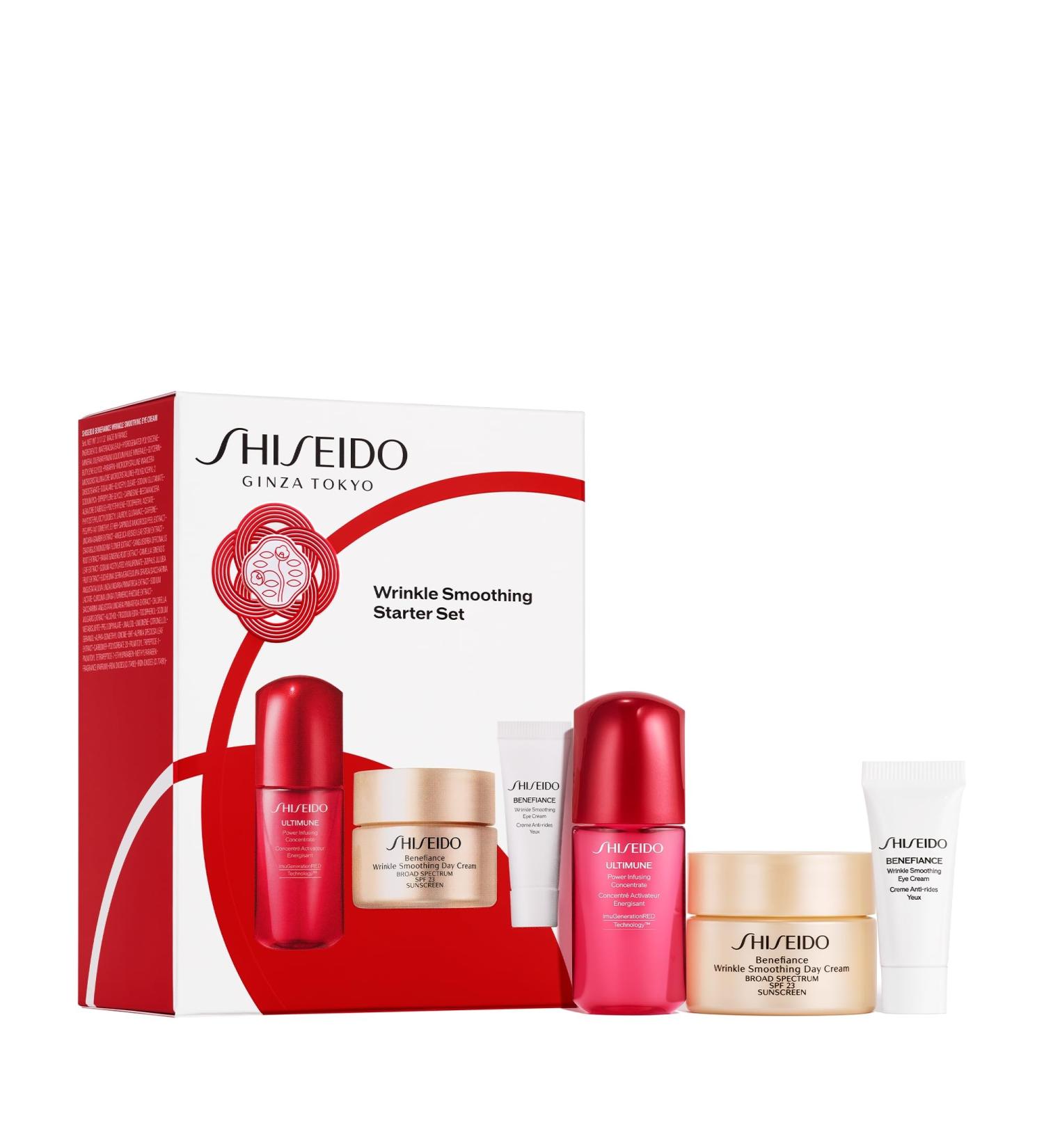 Shiseido Wrinkle Smoothing Starter Set | Ultimune Power Infusing Day Cream & Eye Cream | Shop Internationally - Buy Online on SooperMarket.com