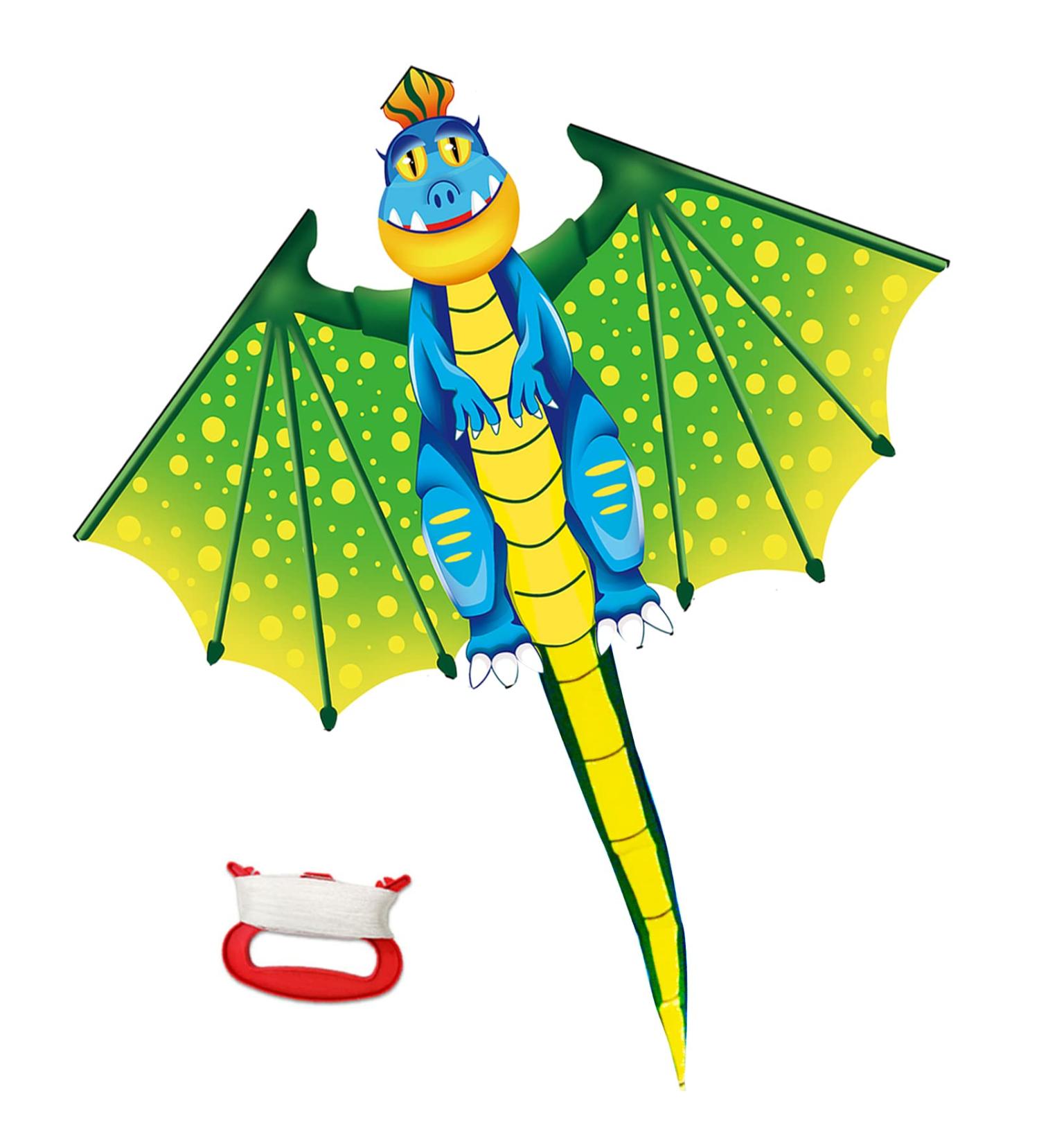 YongnKids Dragon Kite - Easy-to-Fly Beach Kite for Kids & Adults | Large, Durable, & Fun | Great Easter/Birthday Gift Idea - Buy Online on SooperMarket.com