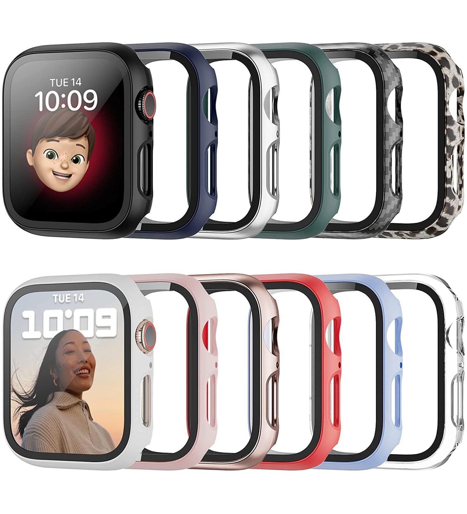 Haojavo 12 Pack Case for Apple Watch Series 8 & 7 45mm with Tempered Glass Screen Protector - Ultra-Thin Scratch Resistant Bumper Cover 12 Pack - Buy Online on SooperMarket.com