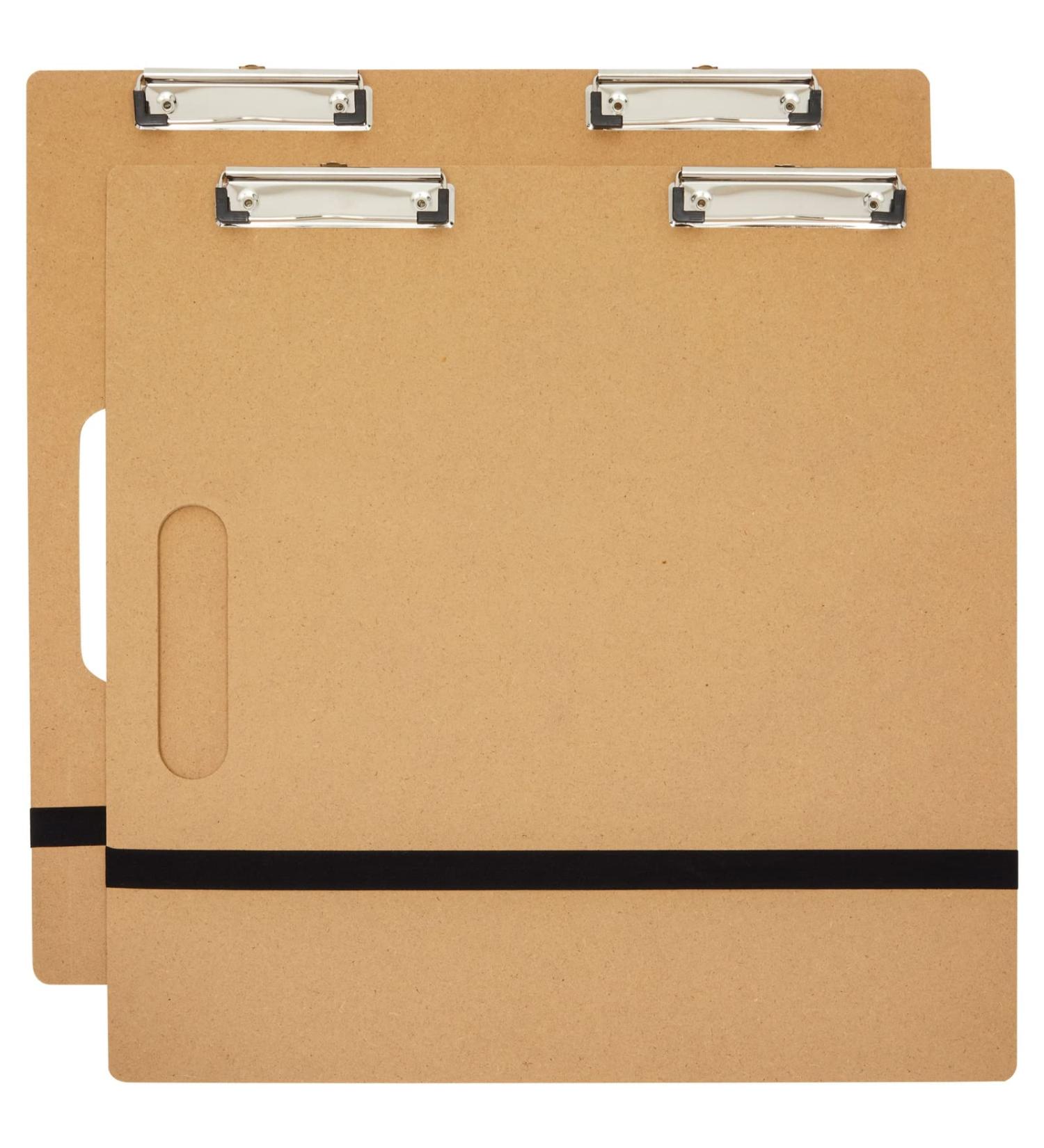 Artist Sketch Board with Double Clips - 18x18 Inch (2 Pack) for Art Classroom, Studio & Field - Buy Online on SooperMarket.com