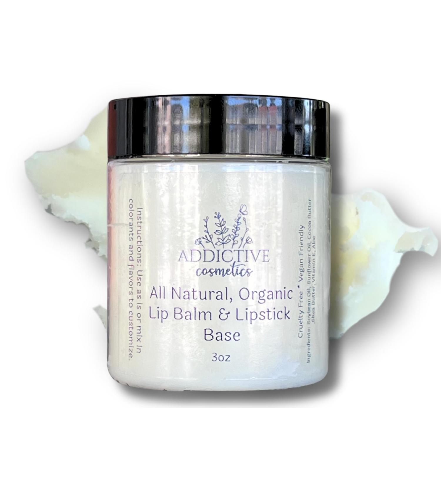 Buy All Natural Organic Lip Balm & Lipstick Base - 3oz | Eco-Friendly & Nourishing - Buy Online on SooperMarket.com