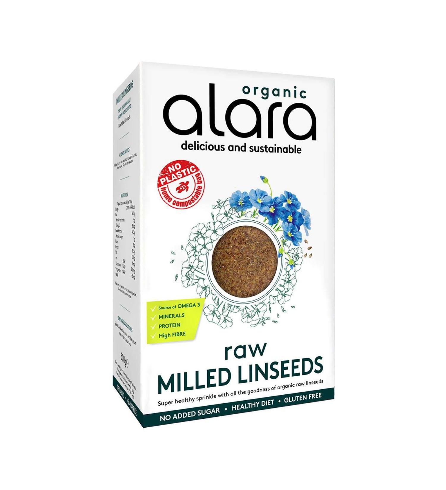 Alara Organic Milled Linseed 250 g