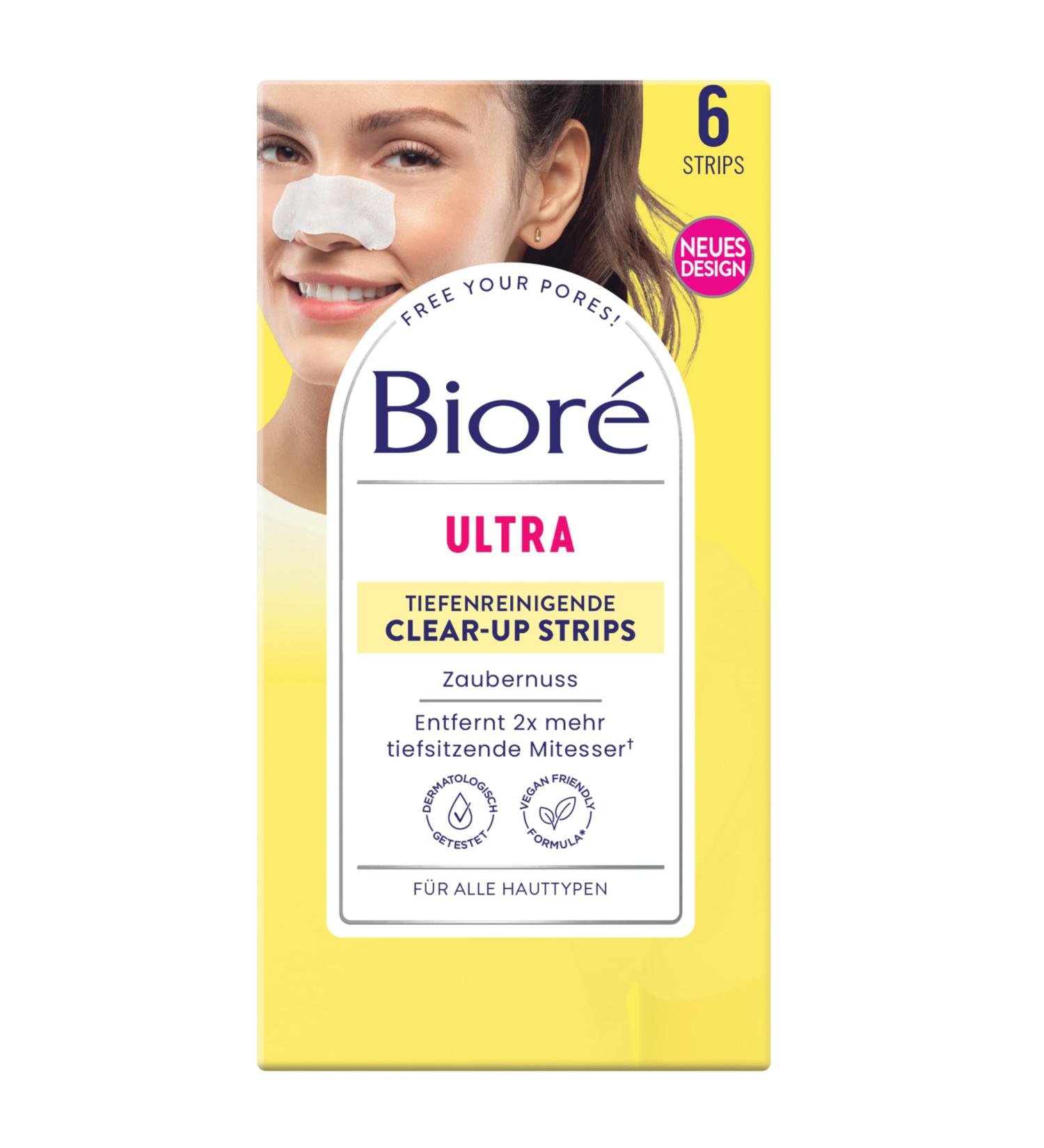 Buy Biore Deep Cleansing Nose Clear-Up Strips with Witch Hazel | Remove Deep Blackheads | Pack of 2 (12 Strips) - Fast International Shipping - Buy Online on SooperMarket.com