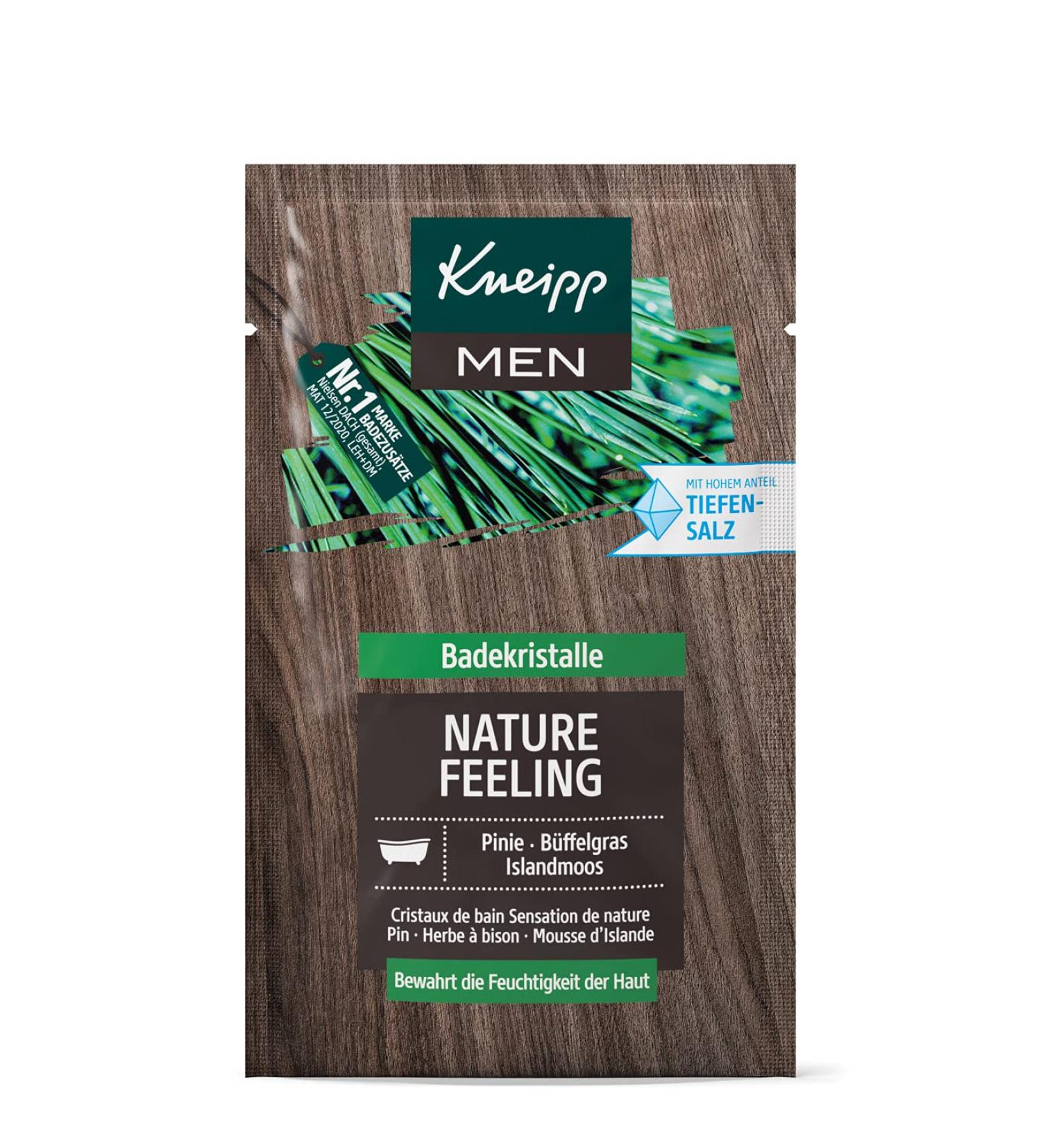 Men's Bath Crystals - Nature Feeling with Pine Buffalo Grass & Iceland Moss | Soothing Men's Care for Relaxation - Buy Online on SooperMarket.com