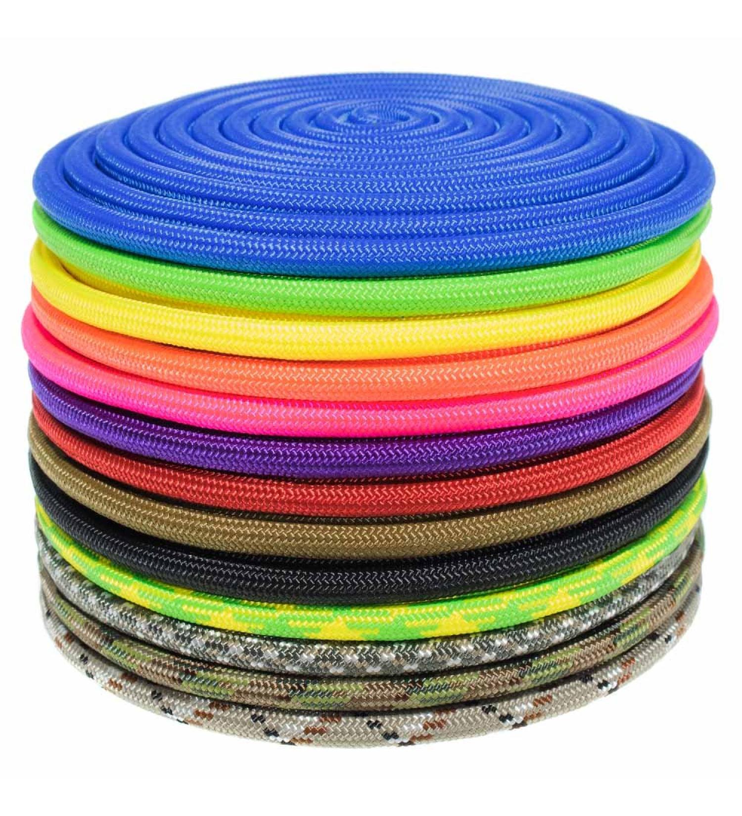 GOLBERG Nylon Paramax Utility Cord  Choose from 1/4 inch or 5/16 inch Diameter  Available in 5 Lengths and 20+ Colors Neon Yellow 5/16" X 100 Feet - Buy Online on SooperMarket.com