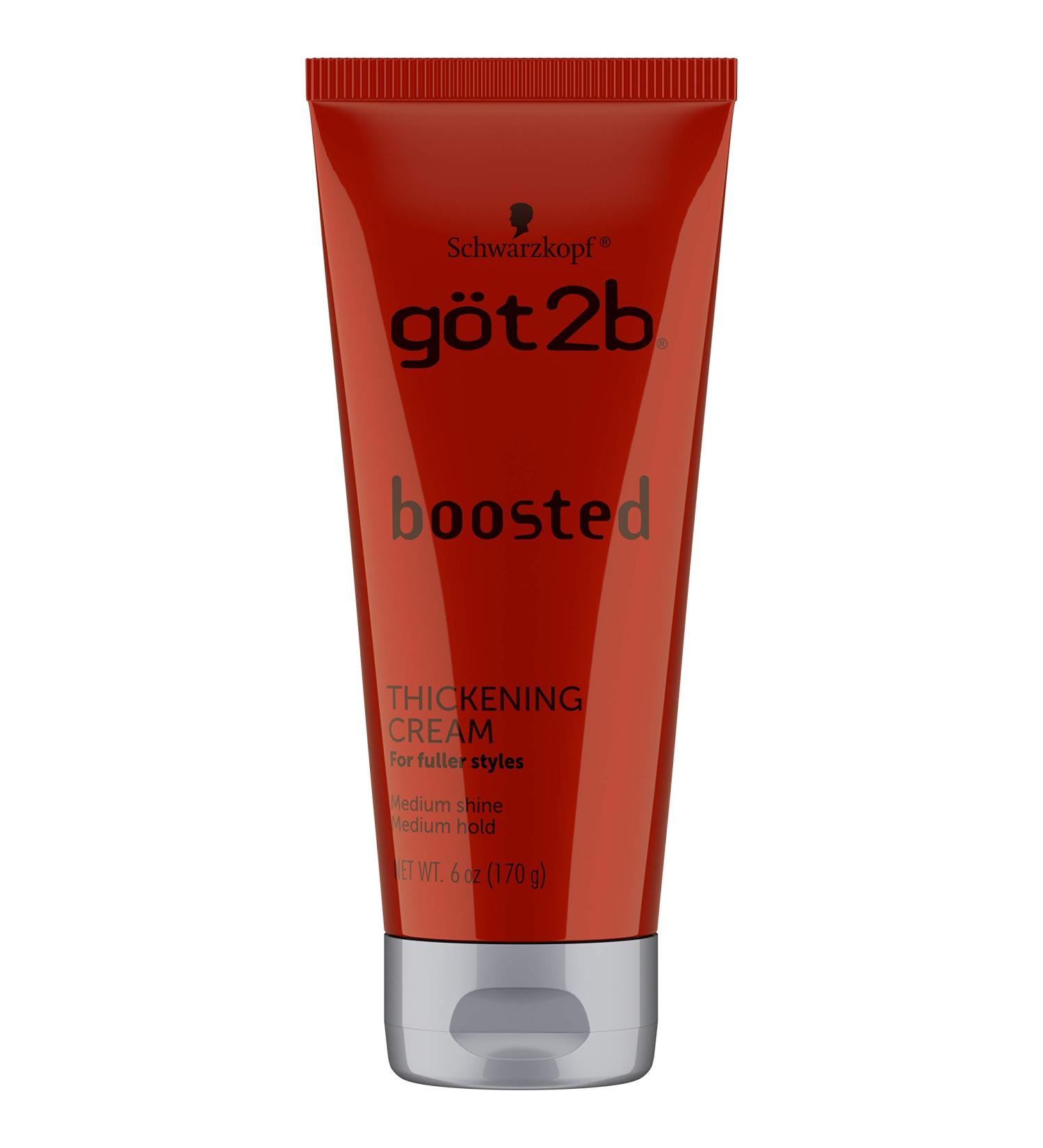 Got2b Boosted Thickening Cream 6 oz - Add Volume and Texture to Your Hair - Buy Online on SooperMarket.com