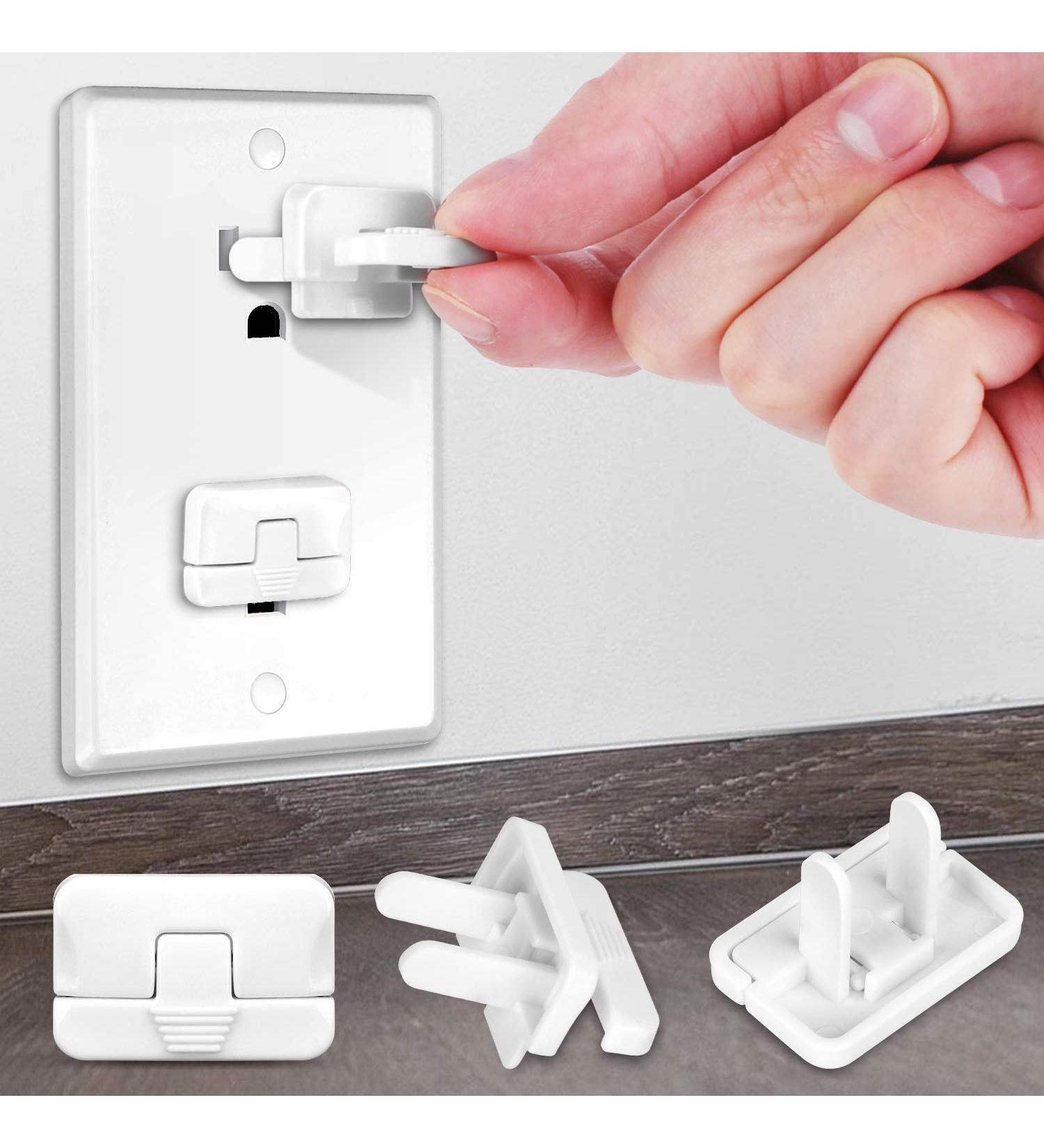Baby Proofing Outlet Covers (40 Pack) - Child Proof Outlet Plug Covers with Hidden Pull Handle - Prevent Electric Shock Hazard - Outlet Protector for Kids Safety - Buy Online on SooperMarket.com