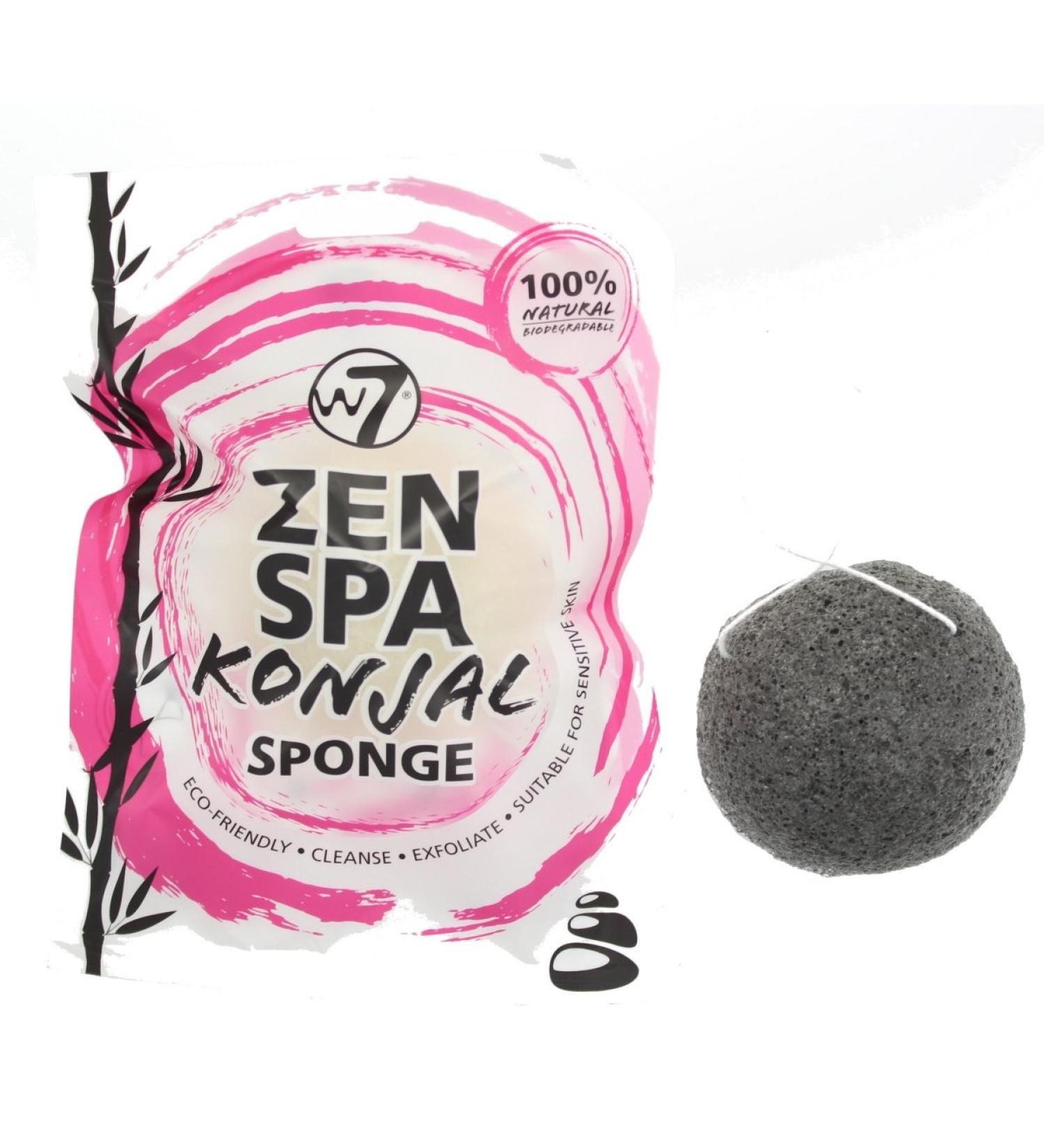 W7 Zen Spa Konjac Sponge Black