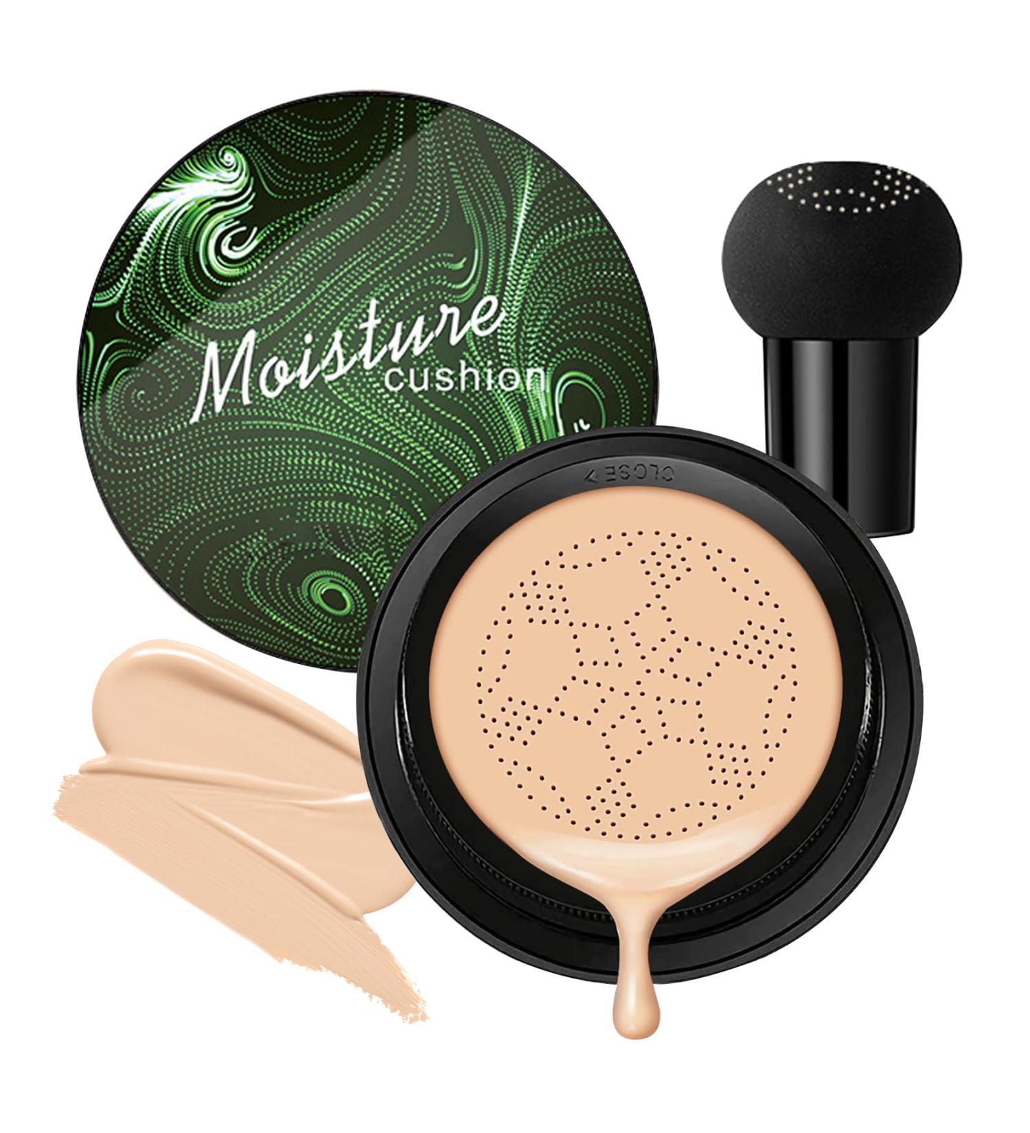 Mushroom Head Air Cushion CC Cream Foundation Moisturizing BB Cream Foundation Makeup Long Lasting CC Cream Liquid Foundation Matte Concealer Foundation Suitable for All Skin Types(Natural 01) Natural 02 - Buy Online on SooperMarket.com