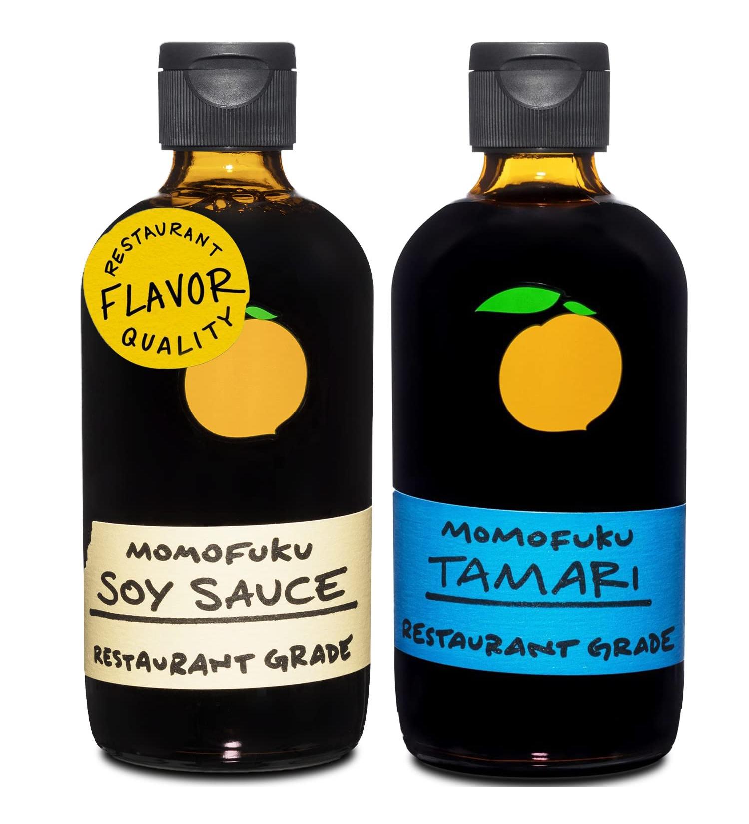 Momofuku Soy Sauce & Tamari 2 Pack - Organic Restaurant Duo for Cooking & Umami - Buy Online on SooperMarket.com