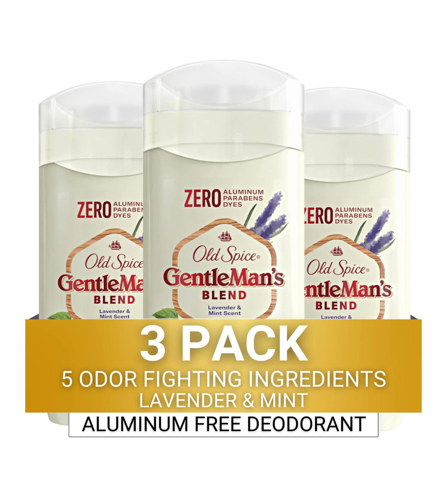 Old Spice Men's Aluminum Free Deodorant Lavender & Mint 3.0oz (Pack of 3) - Buy Online on SooperMarket.com
