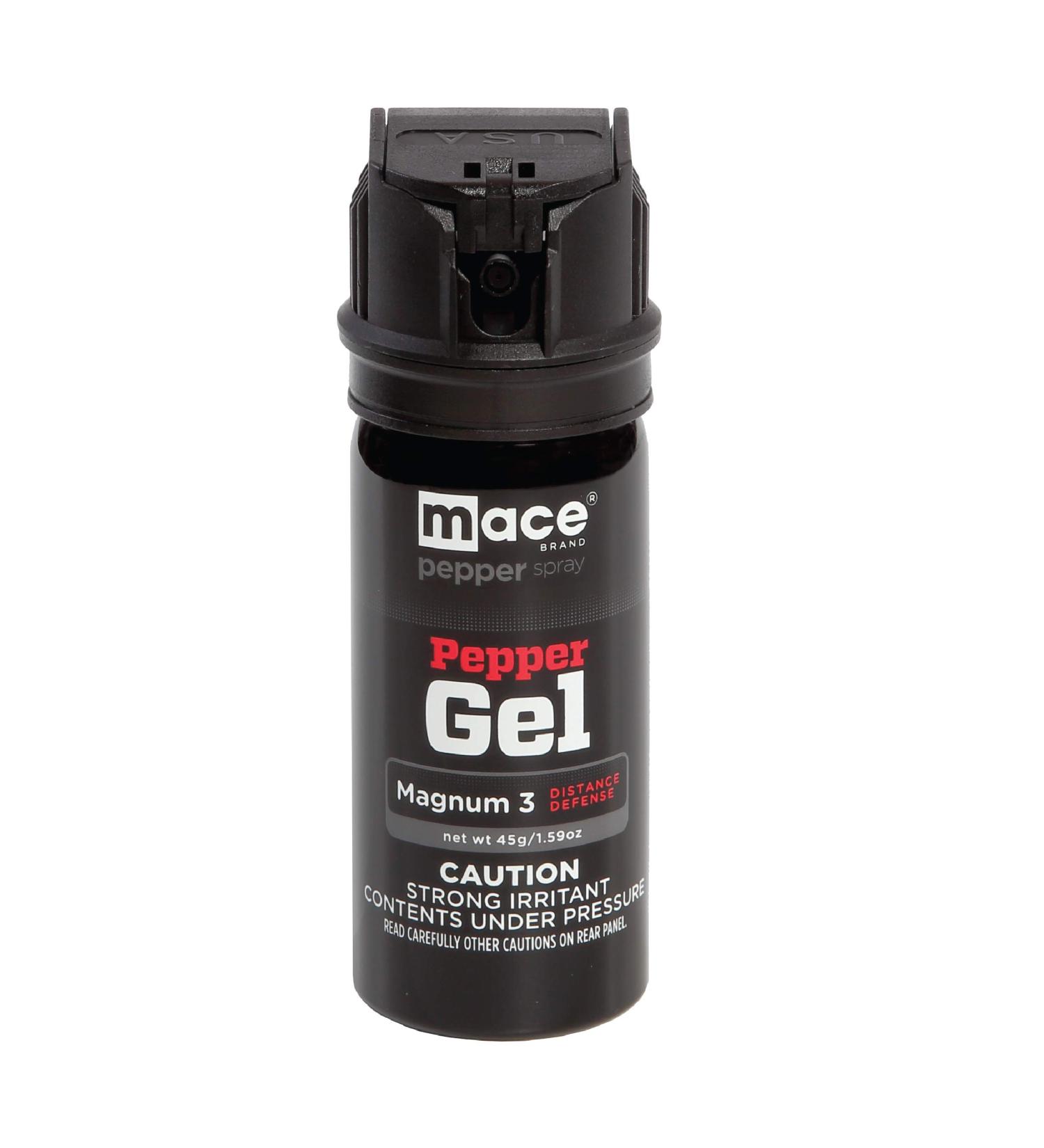 Mace Brand Pepper Gel | Black Magnum 3 (45g) - Night Defender with LED Light - Buy Online on SooperMarket.com