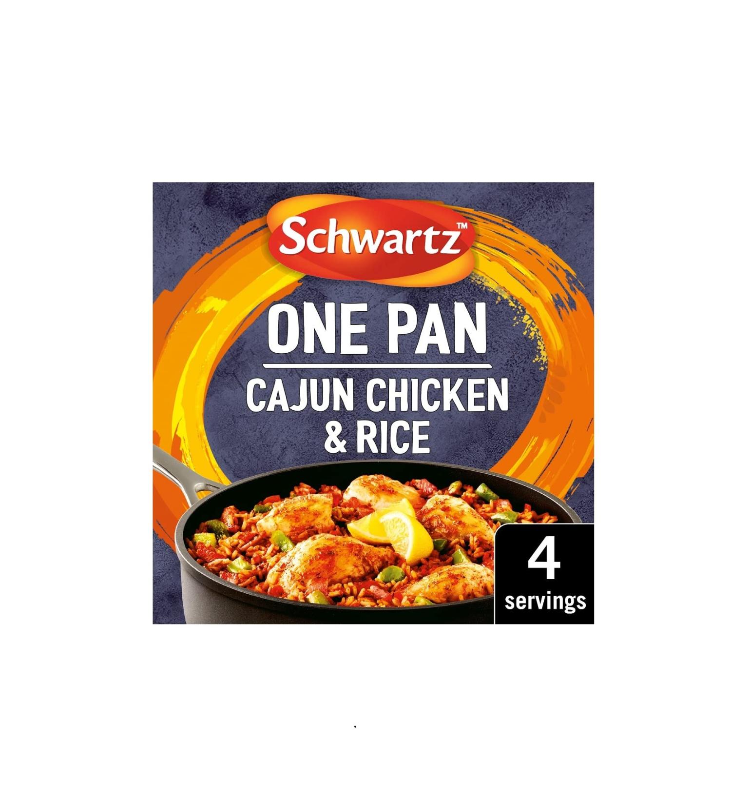 Schwartz Cajun Chicken & Rice Recipe Mix 32g - Easy One-Pan Meal Solution - Buy Online on SooperMarket.com