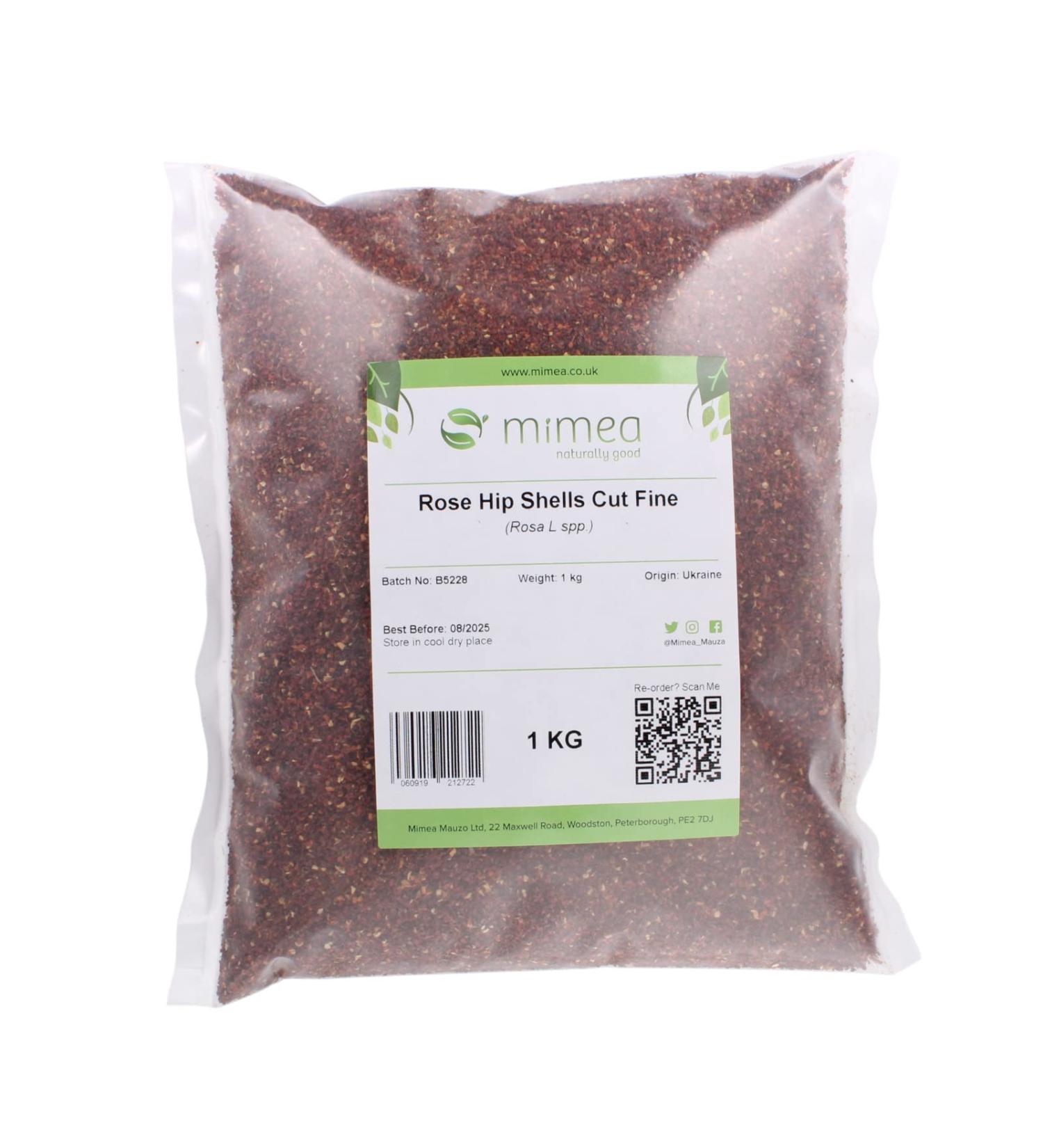 Rosehip Shells Cut Fine from Mimea - Great for Tea or Supplement 1kg - Buy Online on SooperMarket.com