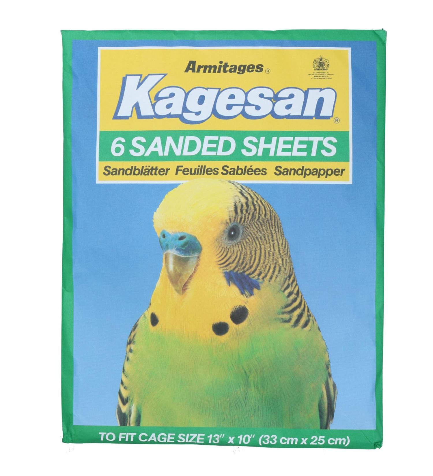 AB Tools 6 Sanded Sheets Sandpaper | Cage Lining for Budgies & Caged Birds 25x33cm - Buy Online on SooperMarket.com
