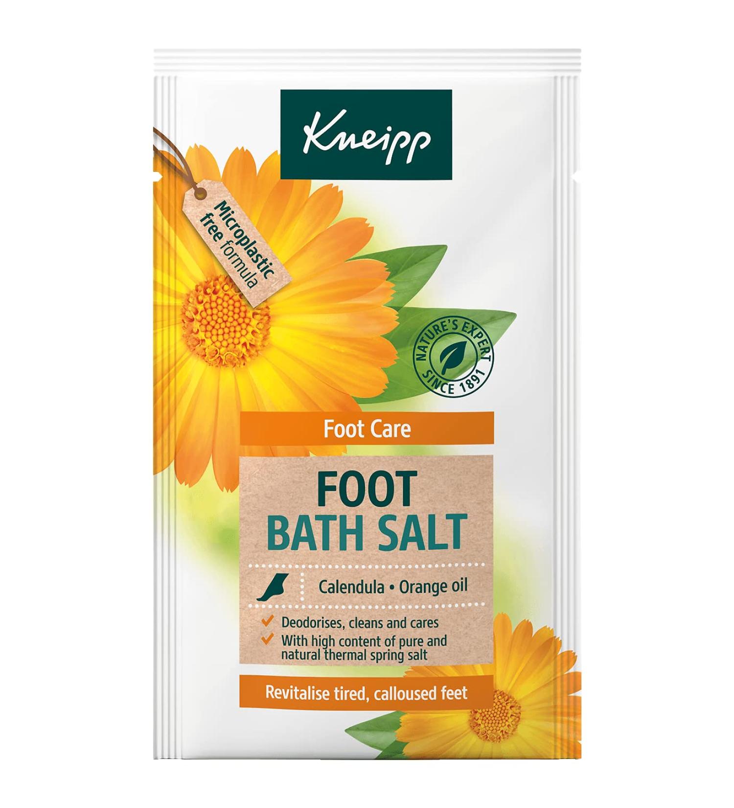 Kneipp Foot Bath Salt - Relaxing & Desodorizing with Natural Ingredients | Ideal for Tired Feet | 40g & 500g - Buy Online on SooperMarket.com