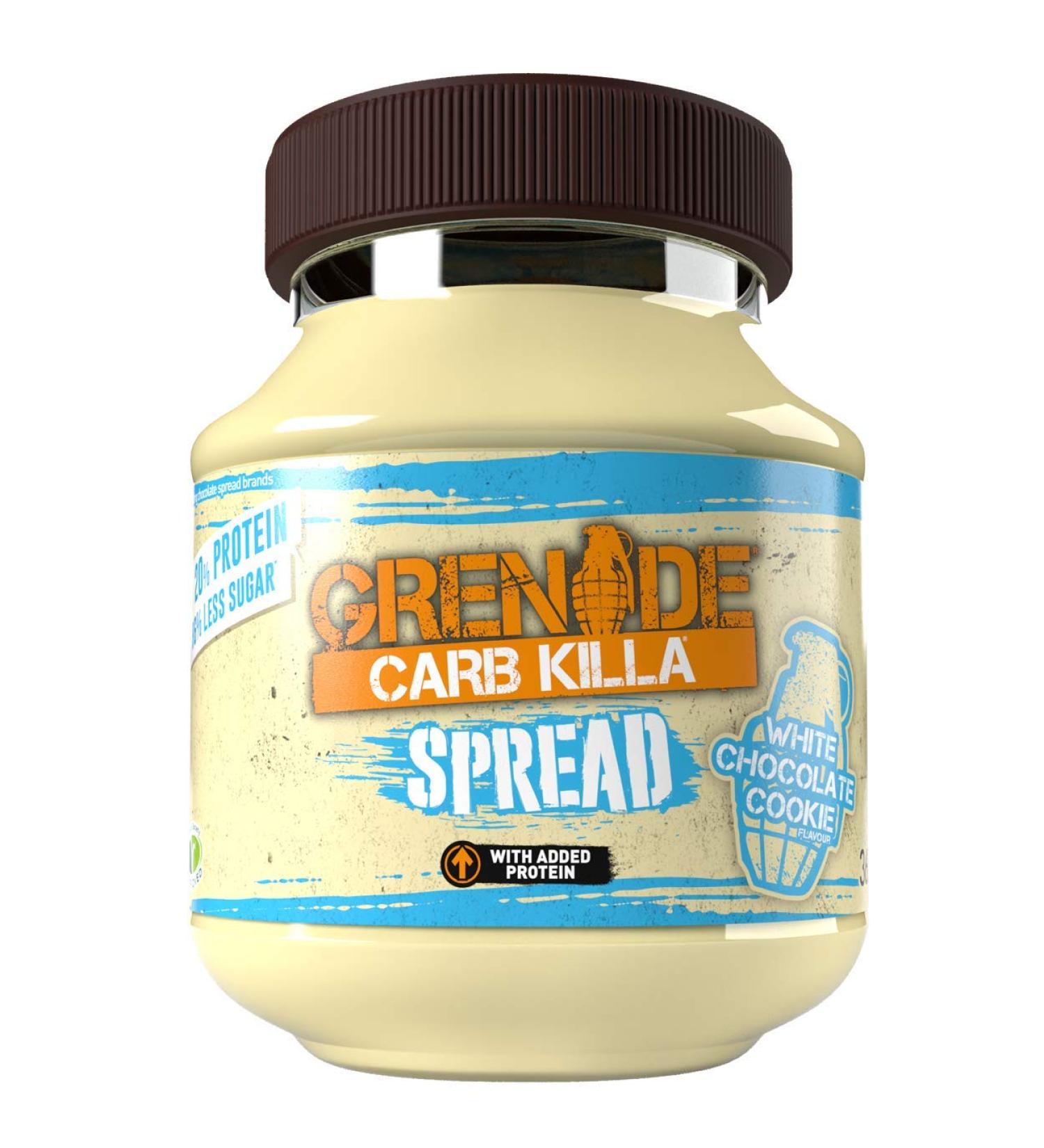 Grenade Carb Killa Protein Spread - White Chocolate Cookie 1 x 360 g Jar - Buy Online on SooperMarket.com