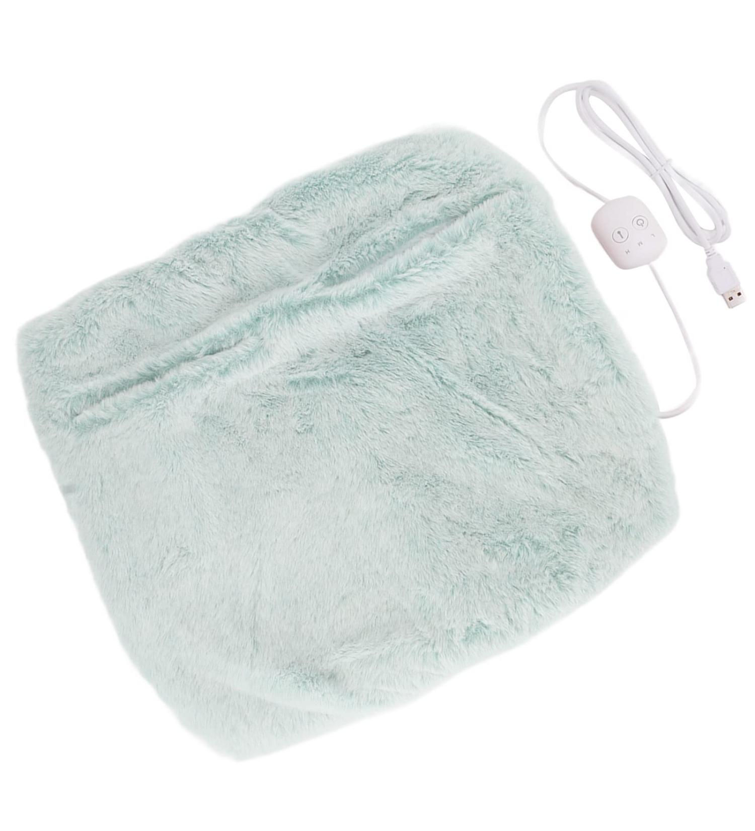 Topincn Electrically Heated Foot Warmer for Men & Women - Double-Sided Heating Pillows | Washable USB Quick Heating for Bed & Home Office - Buy Online on SooperMarket.com