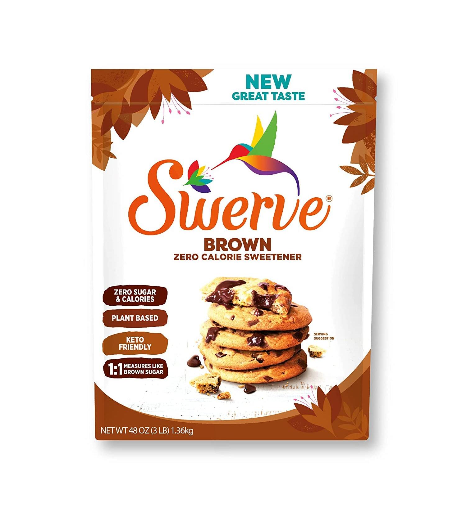 Swerve Brown Sugar Substitute - 48oz | Zero Calorie, Keto Friendly, Non-Glycemic, Gluten Free - Buy Online on SooperMarket.com