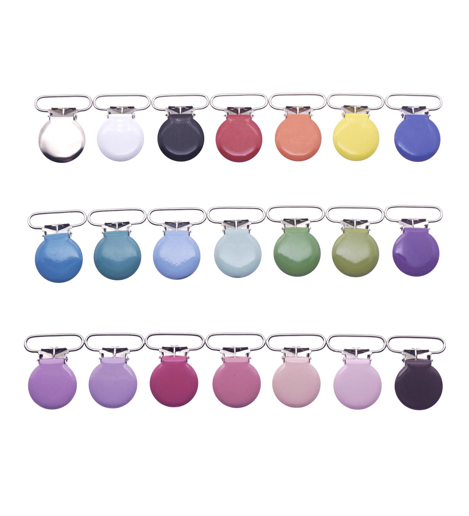 Sutoyuen 42pcs Metal Round Suspender Clips for DIY Pacifier Chains & Jewelry Accessories - Buy Online on SooperMarket.com