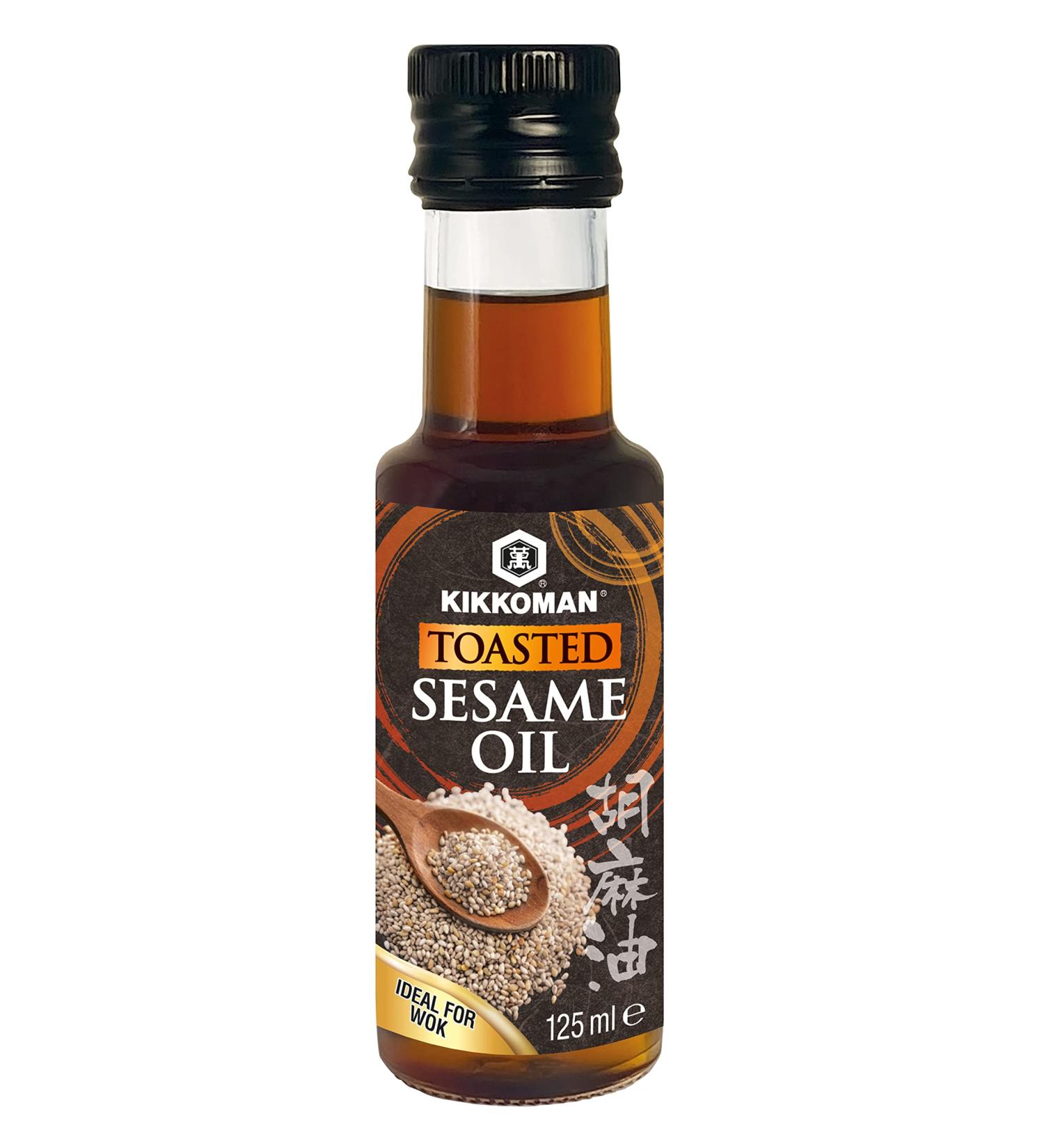 Kikkoman Toasted Sesame Oil 125 ml (Pack of 6)