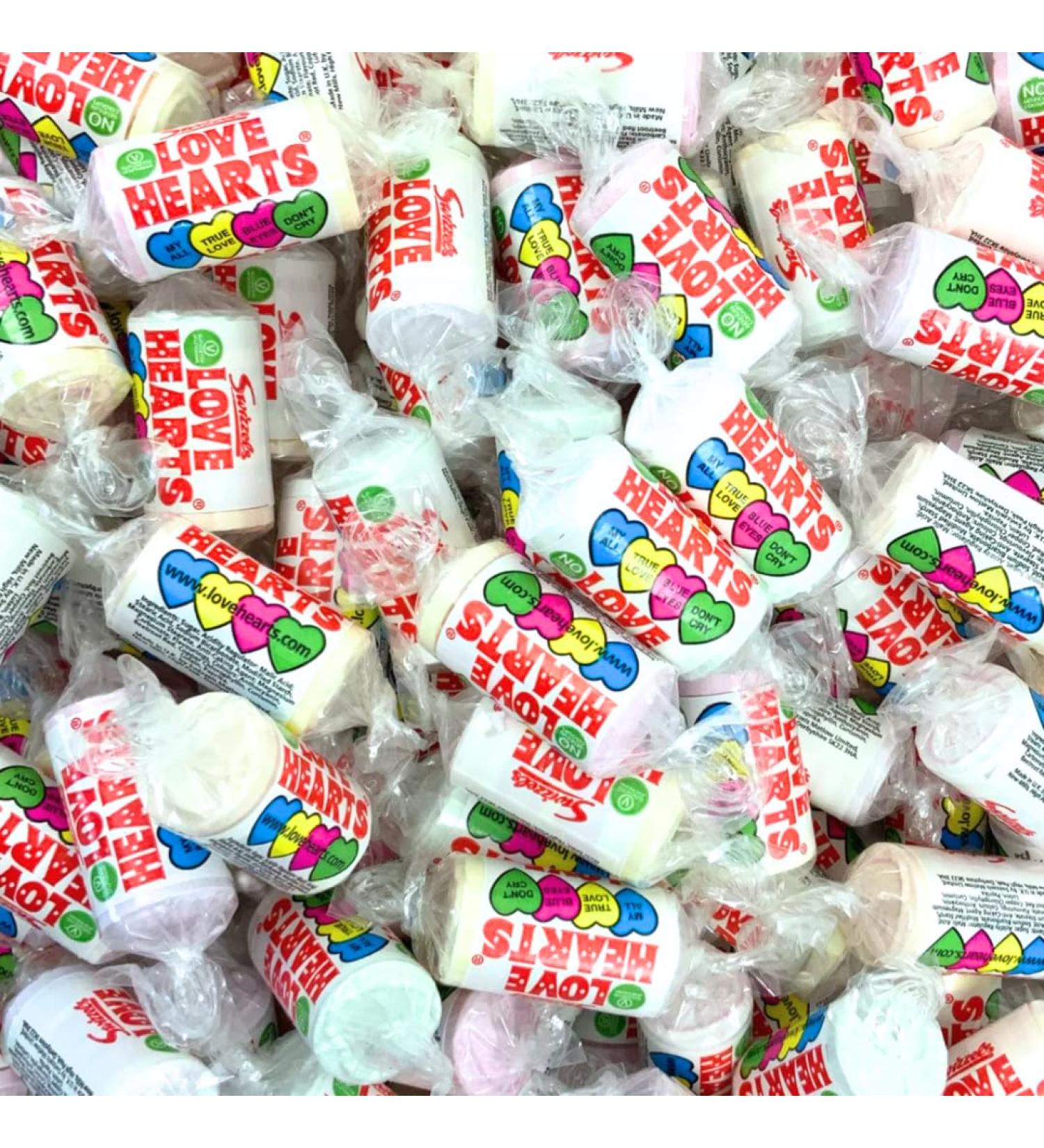 Swizzels Love Heart Sweets Mini Roll - 100 x Packs Fruit Flavour Fizzy Sweets - Wedding Favour Sweets - Buy Online on SooperMarket.com