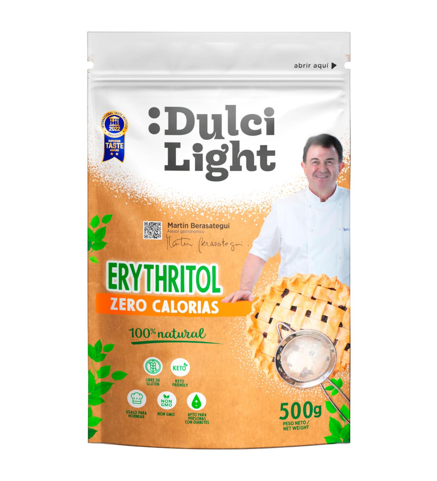 Erythritol 500gr 100% Natural Sweetener 0 Calories DulciLight Zero | Vegan Alternative | Enjoy Without Guilt | Ideal for The Keto Diet | DulciLight The Natural Taste of Sugar | - Buy Online on SooperMarket.com