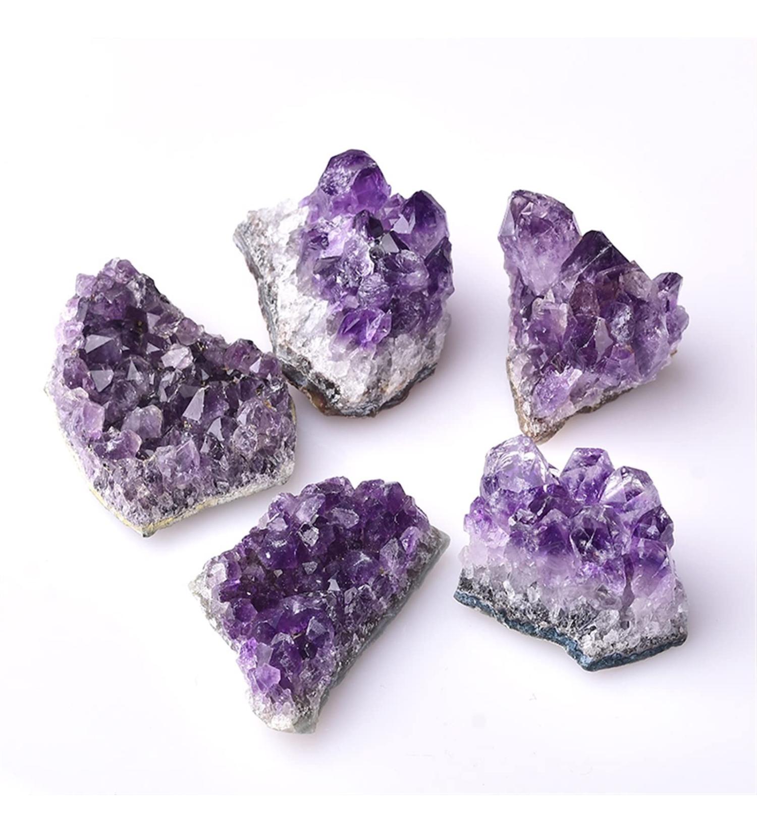 1PC Natural Amethyst Crystal Cluster Quartz Raw Crystals Stone Decoration Ornament Purple Stone Ore 1PC Random Delivery - Buy Online on SooperMarket.com
