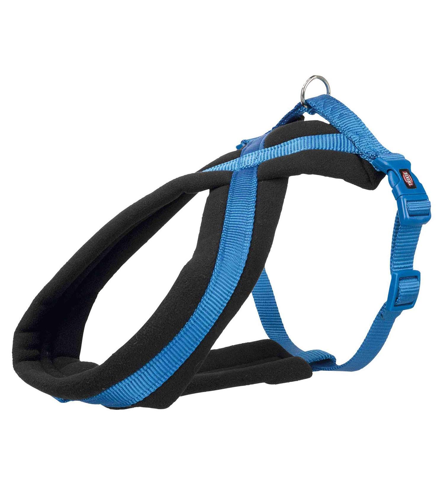 Trixie Premium Touring Tears Size XS - S: Breast circumference 30 55 cm/15 mm in royal blue - sporty dog dishes with pleasant fleece padding continuously adjustable for small dogs 203602 royal blue XS - s: 30 55 cm/15 mm