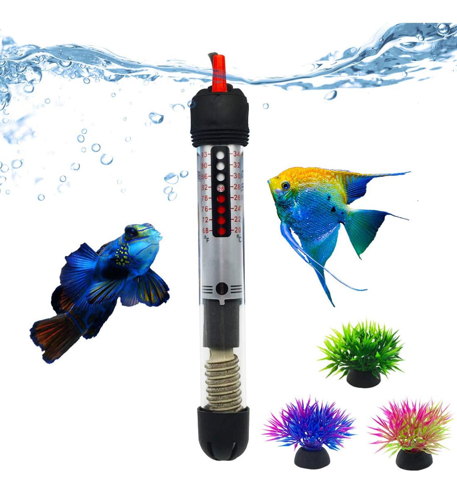 Bnzaq Aquarium Heater - Adjustable Submersible Thermostat Heater (25W-300W) - Buy Online on SooperMarket.com