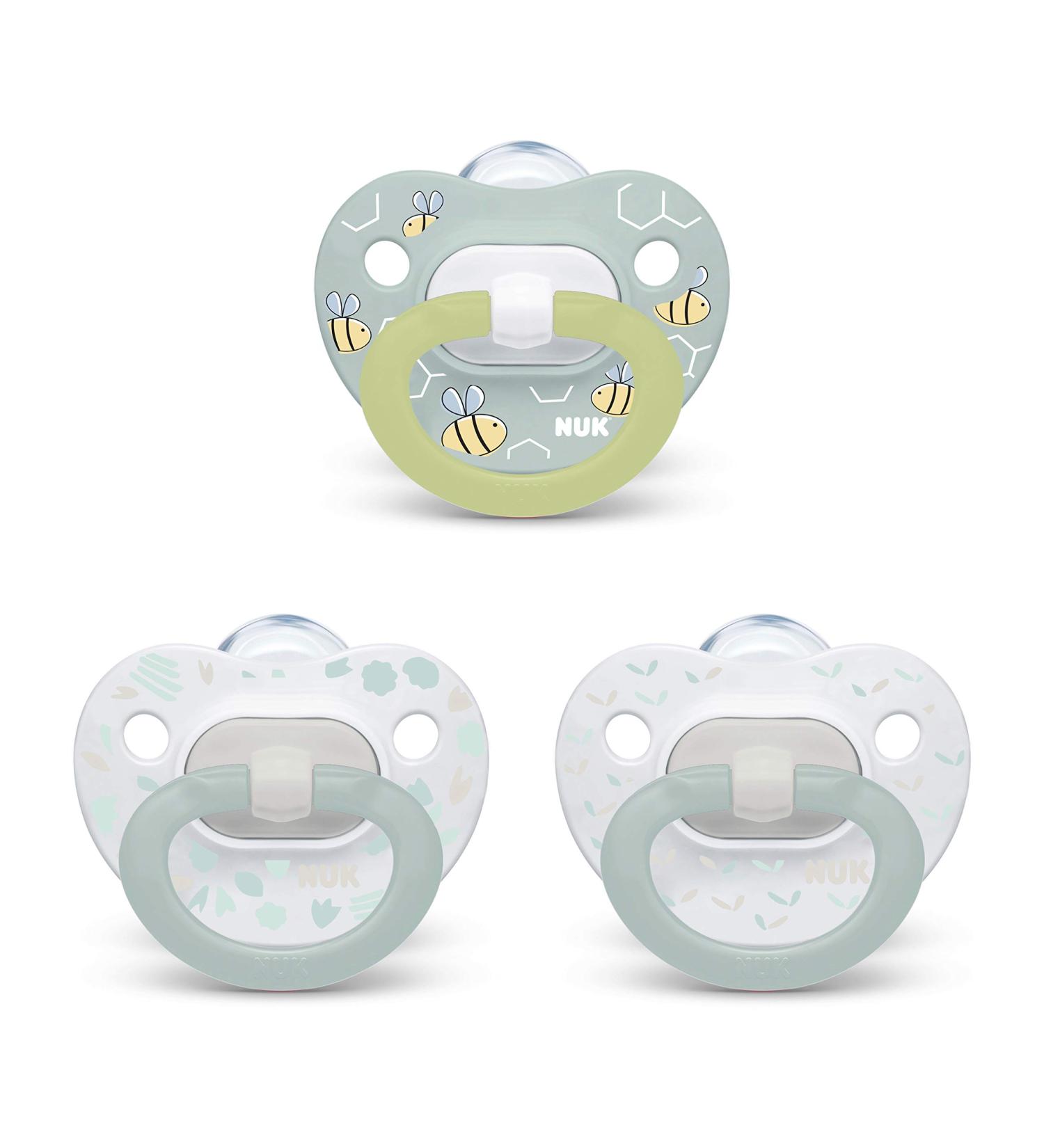 NUK Orthodontic Pacifier 3-Pack for 0-6 Months â€“ Ultimate Comfort & Support - Buy Online on SooperMarket.com
