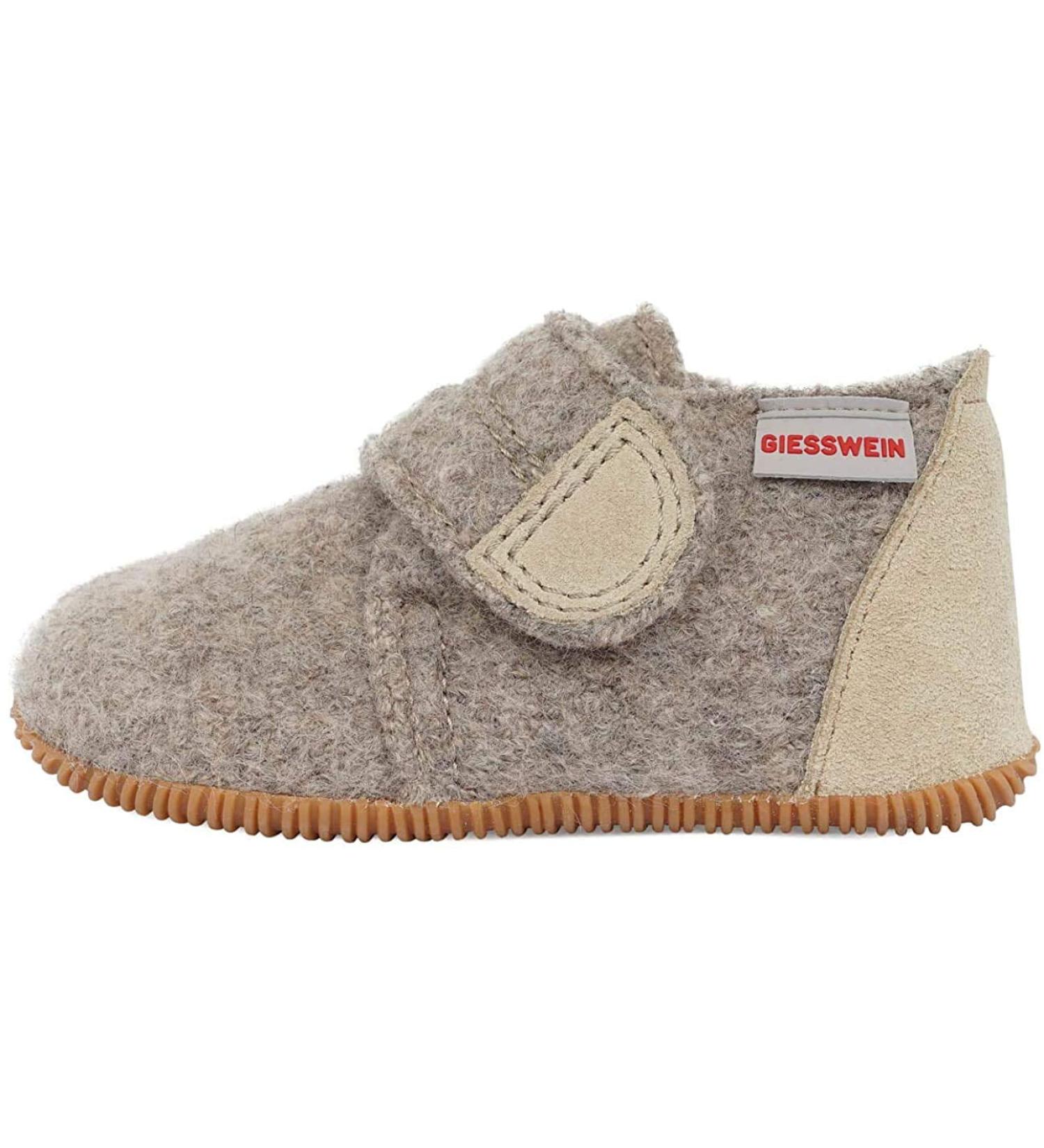 Giesswein Boys Oberstaufen Low-Top Slippers 8.5 UK Child - Natural 268 - Buy Online on SooperMarket.com