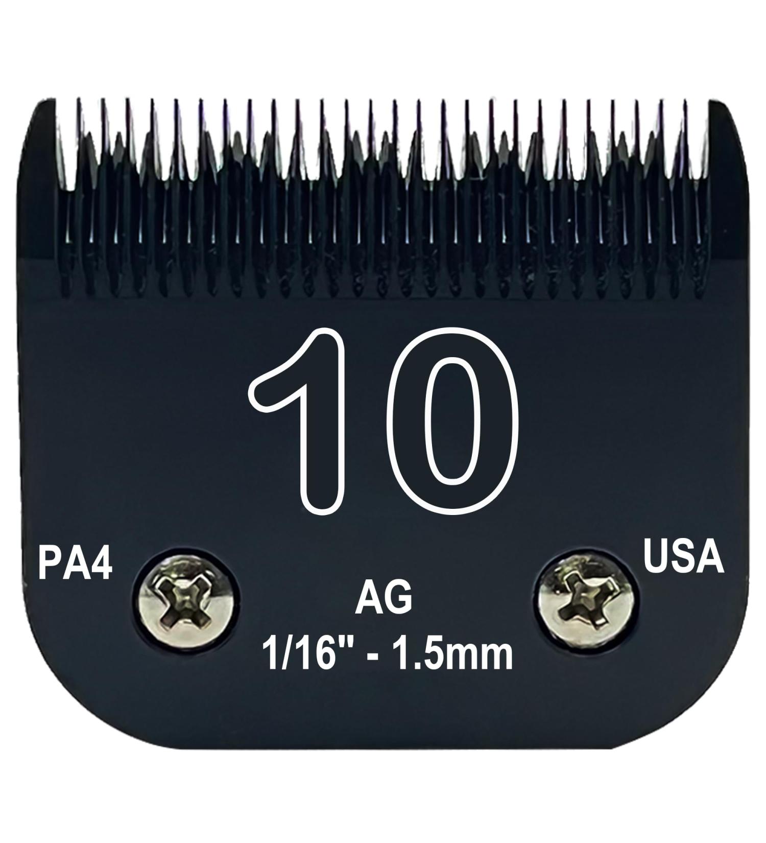 Detachable Steel Pet Dog Clipper Blades Size-10 | Andis & Oster A5 Compatible | 1/16 Cut Length | Stainless Steel Blade - Buy Online on SooperMarket.com