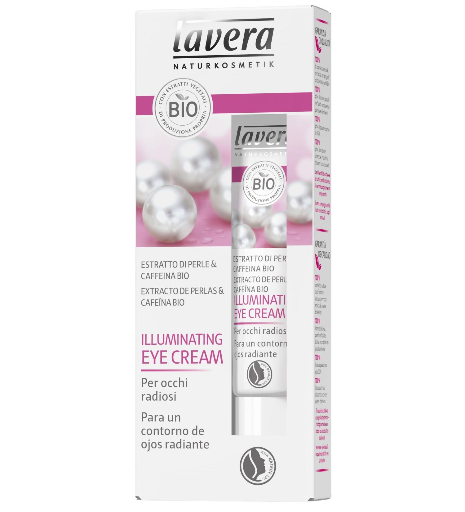 Lavera Illuminating Eye Cream with Pearl Extract & Organic Caffeine - 15ml | Brighten & Revitalize Your Eyes - International Shipping Available - Buy Online on SooperMarket.com