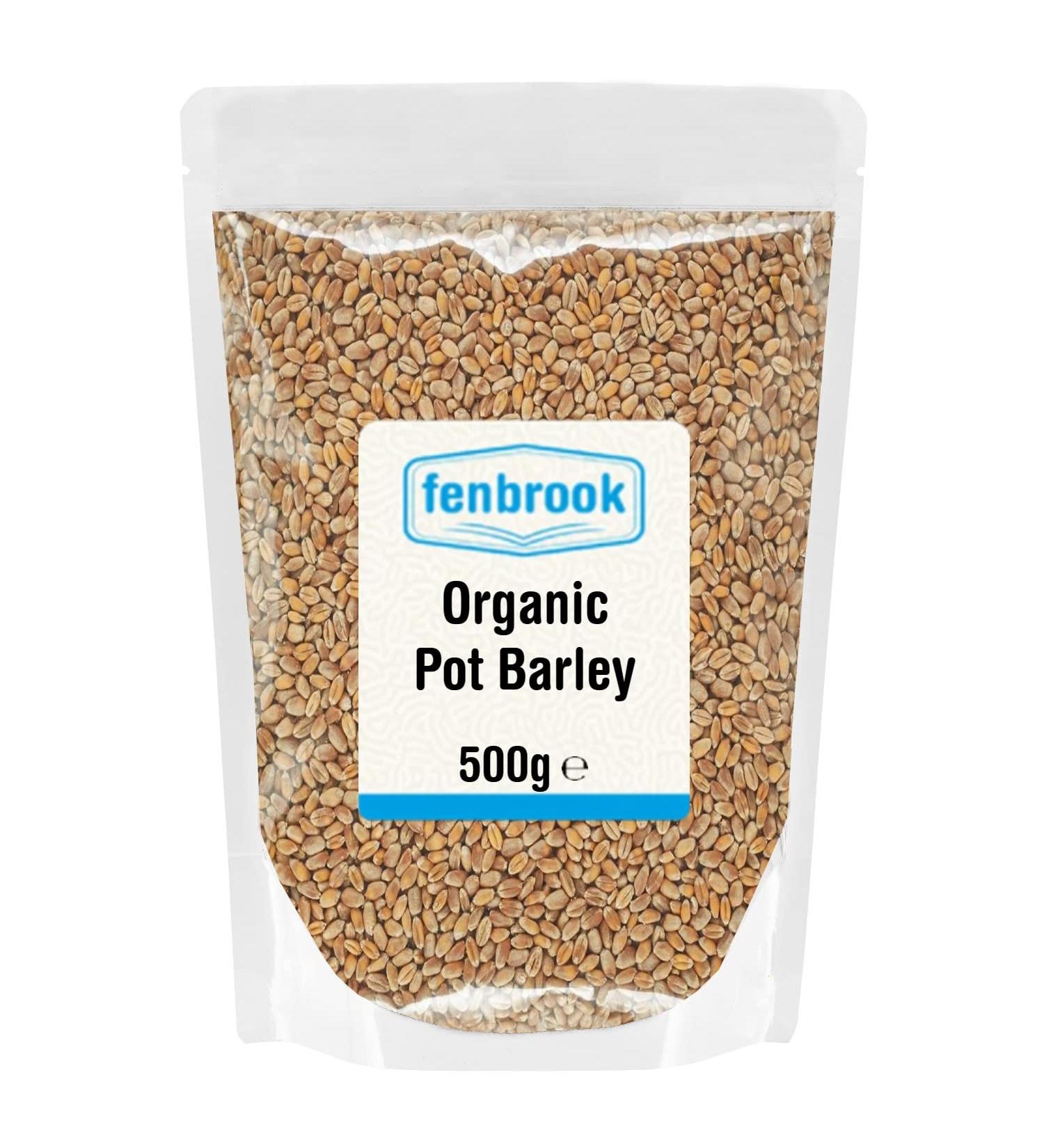Organic Pot Barley 500g | Certified Organic by Fenbrook Organic - Buy Online on SooperMarket.com