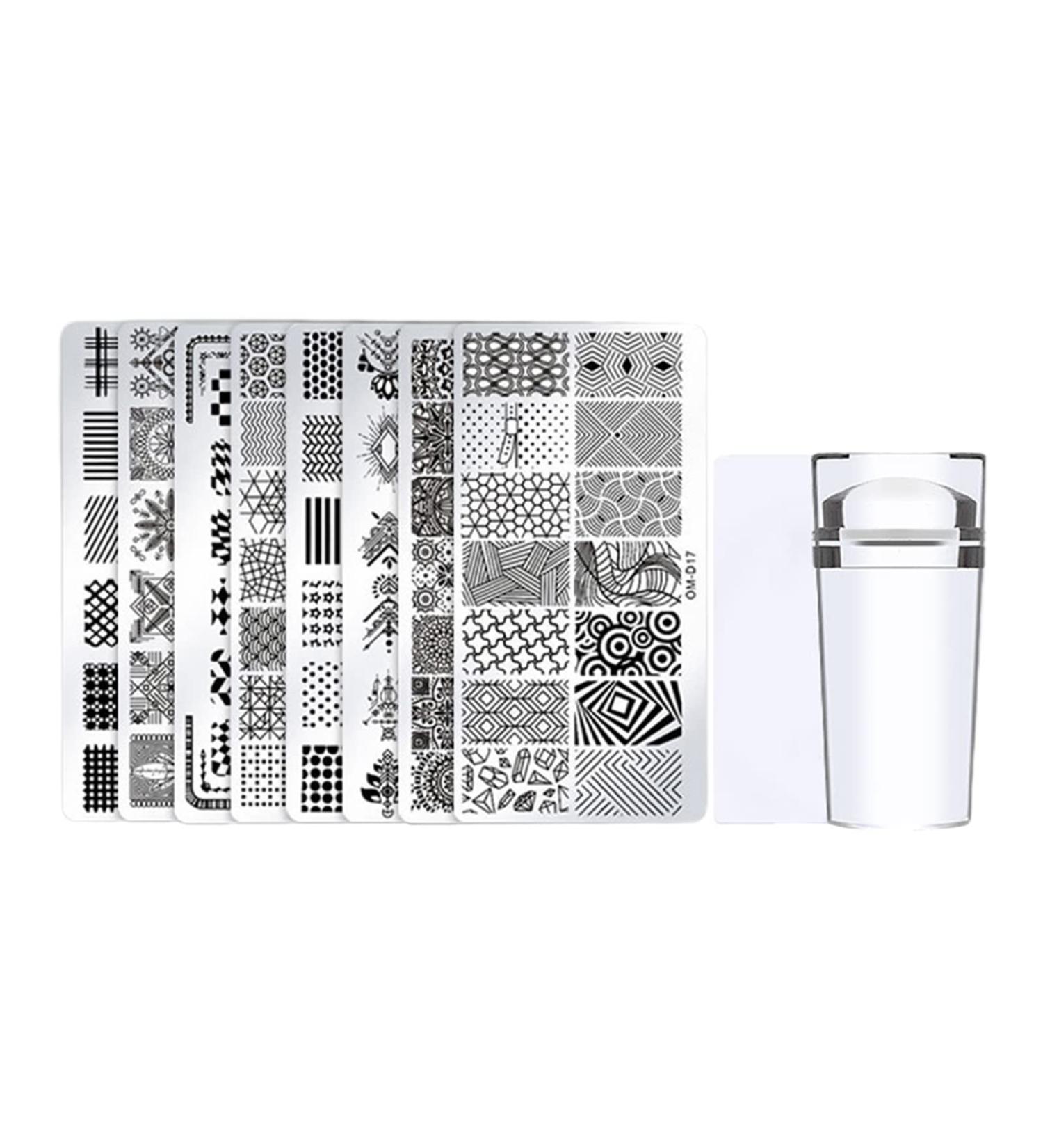 Wirlsweal Nail Art Stencils Set - DIY Stamping Tools for Home & Salon - Premium Nail Decorations - Buy Online on SooperMarket.com